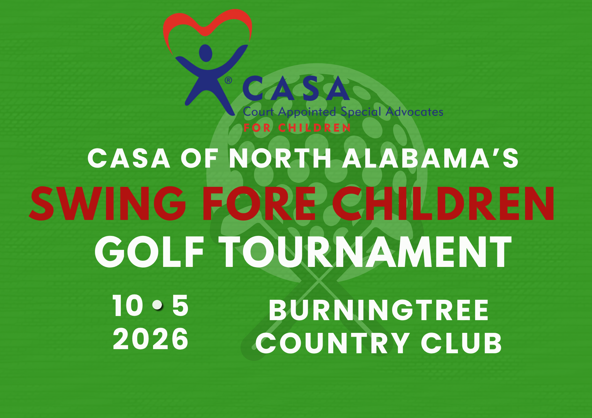 Campaign cover image for CASA's 8th Annual Swing Fore Children Golf Tournament