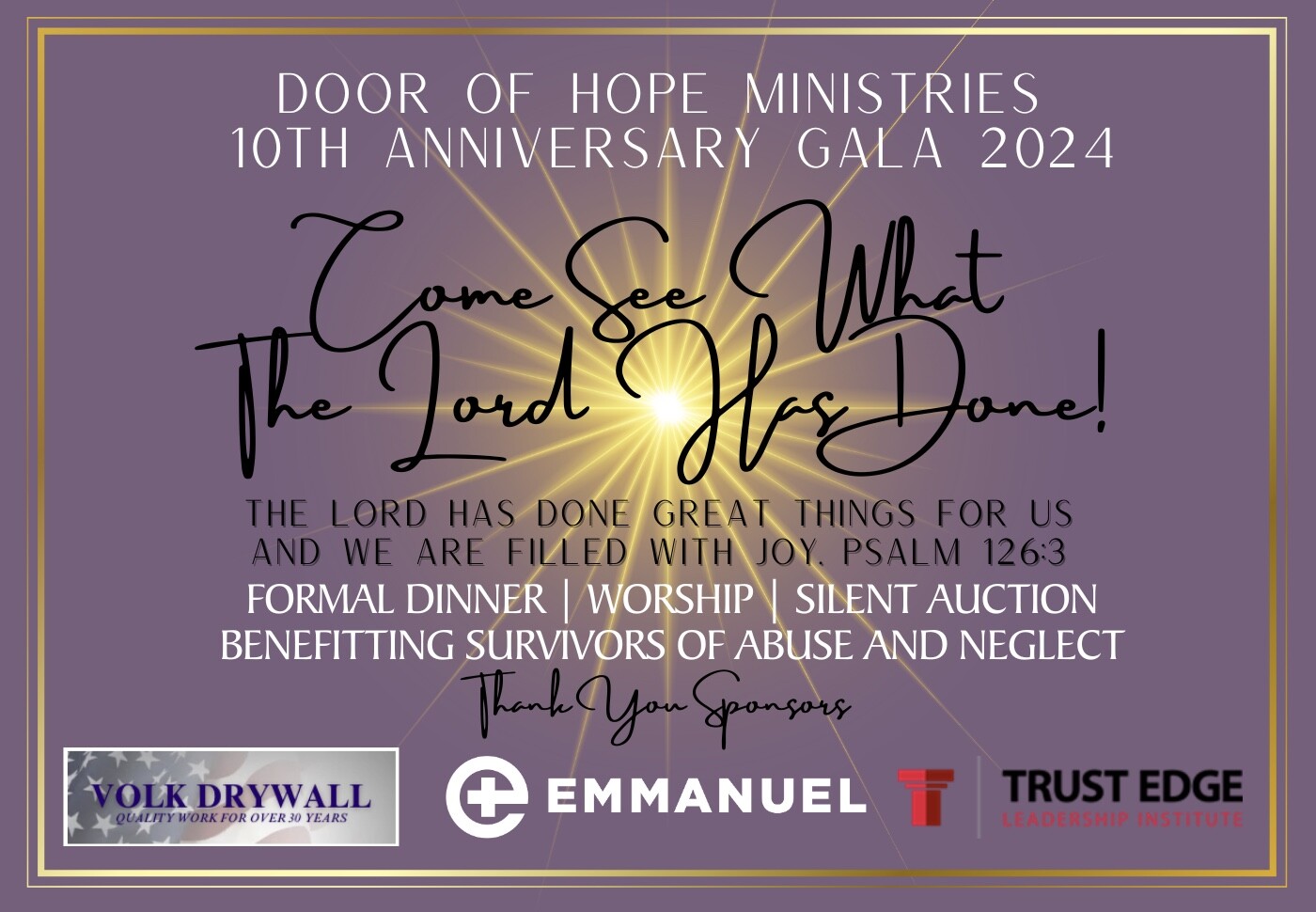 Campaign cover image for Door of Hope Gala - Silent Auction on April 27, 2024