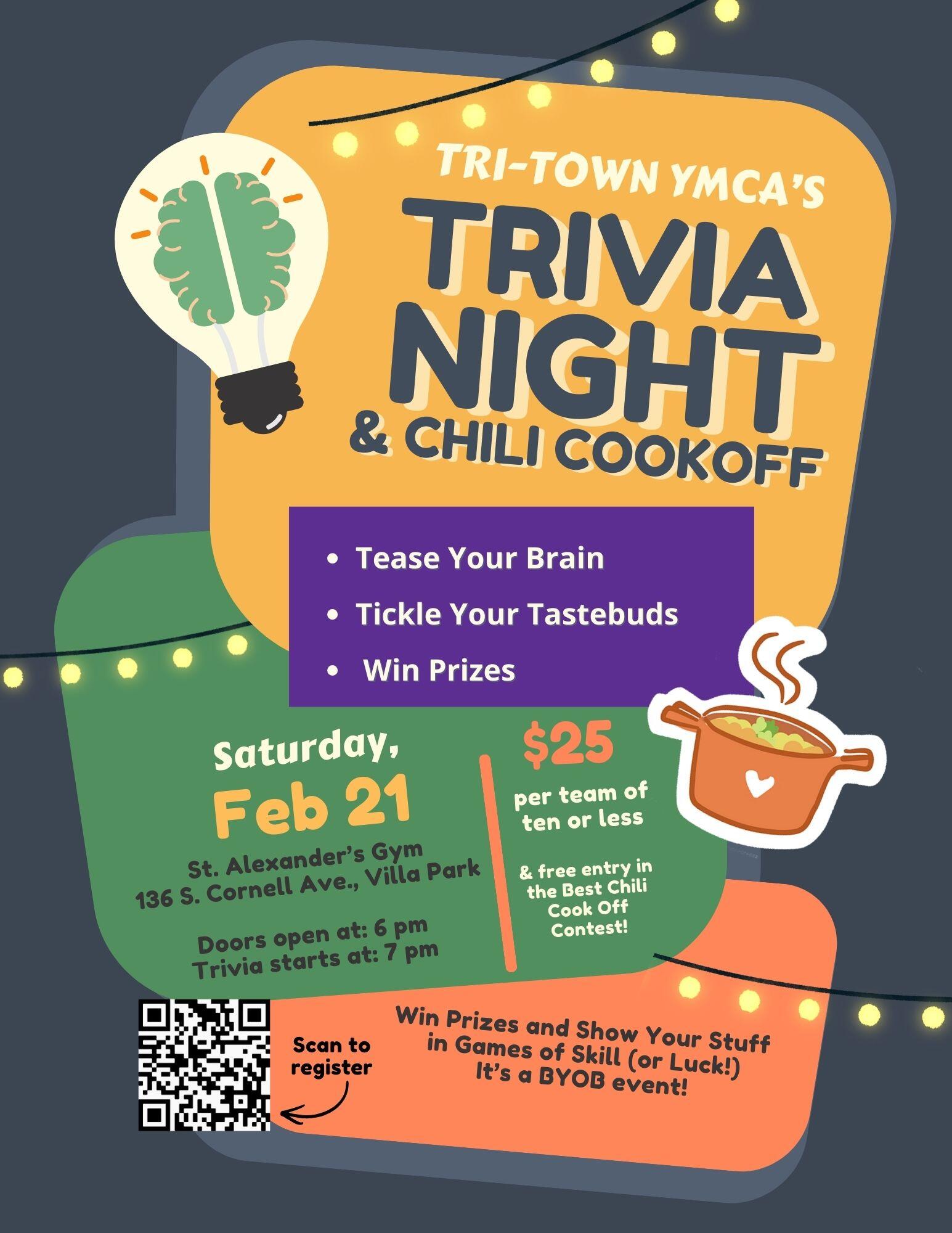Campaign cover image for Trivia Night and Chili Cook Off @ Tri-Town