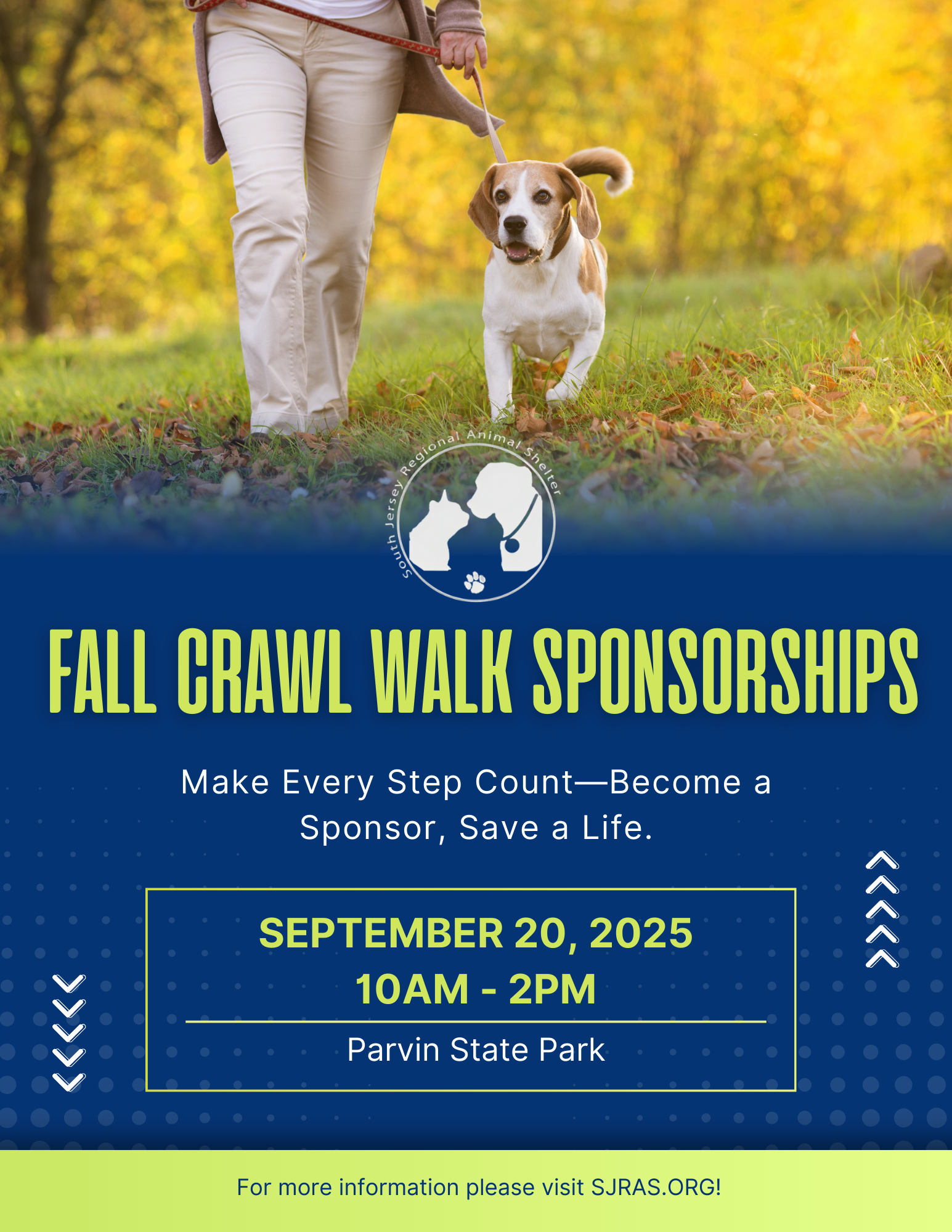 Campaign cover image for Sponsorship Packages- 2025 Fall Crawl at Parvin State Park