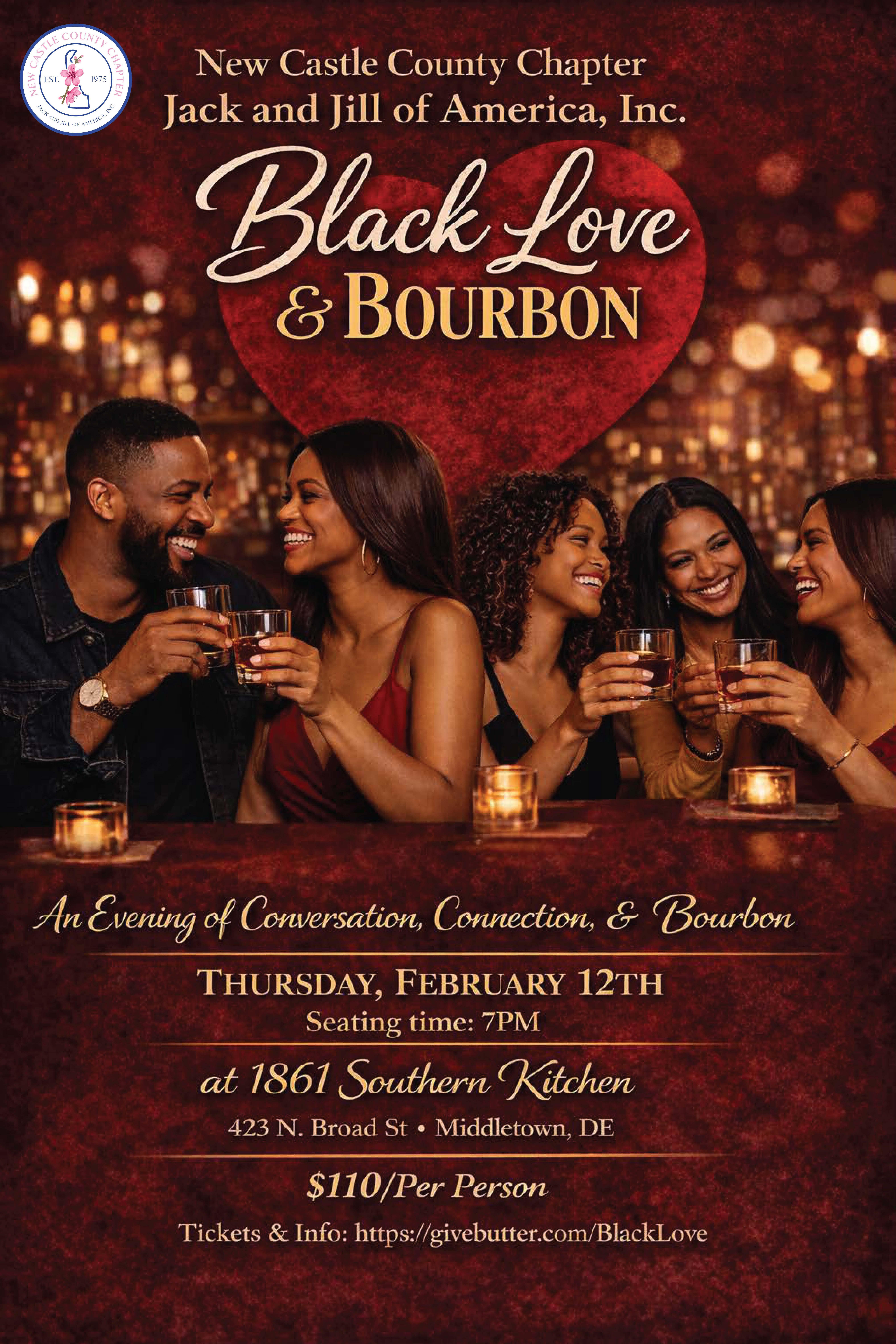 Campaign cover image for New Castle County Chapter Black Love & Bourbon