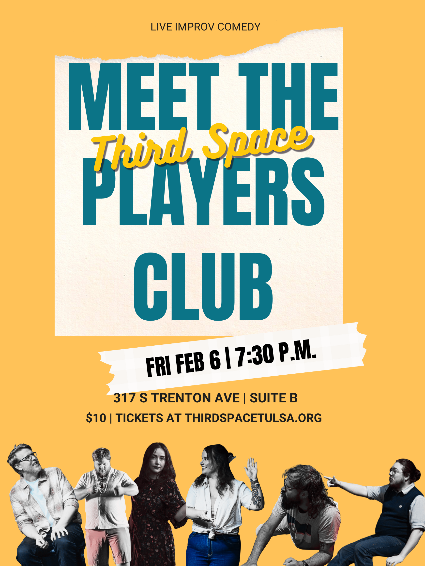Campaign cover image for Meet the Third Space Players Club | Live Improv Comedy
