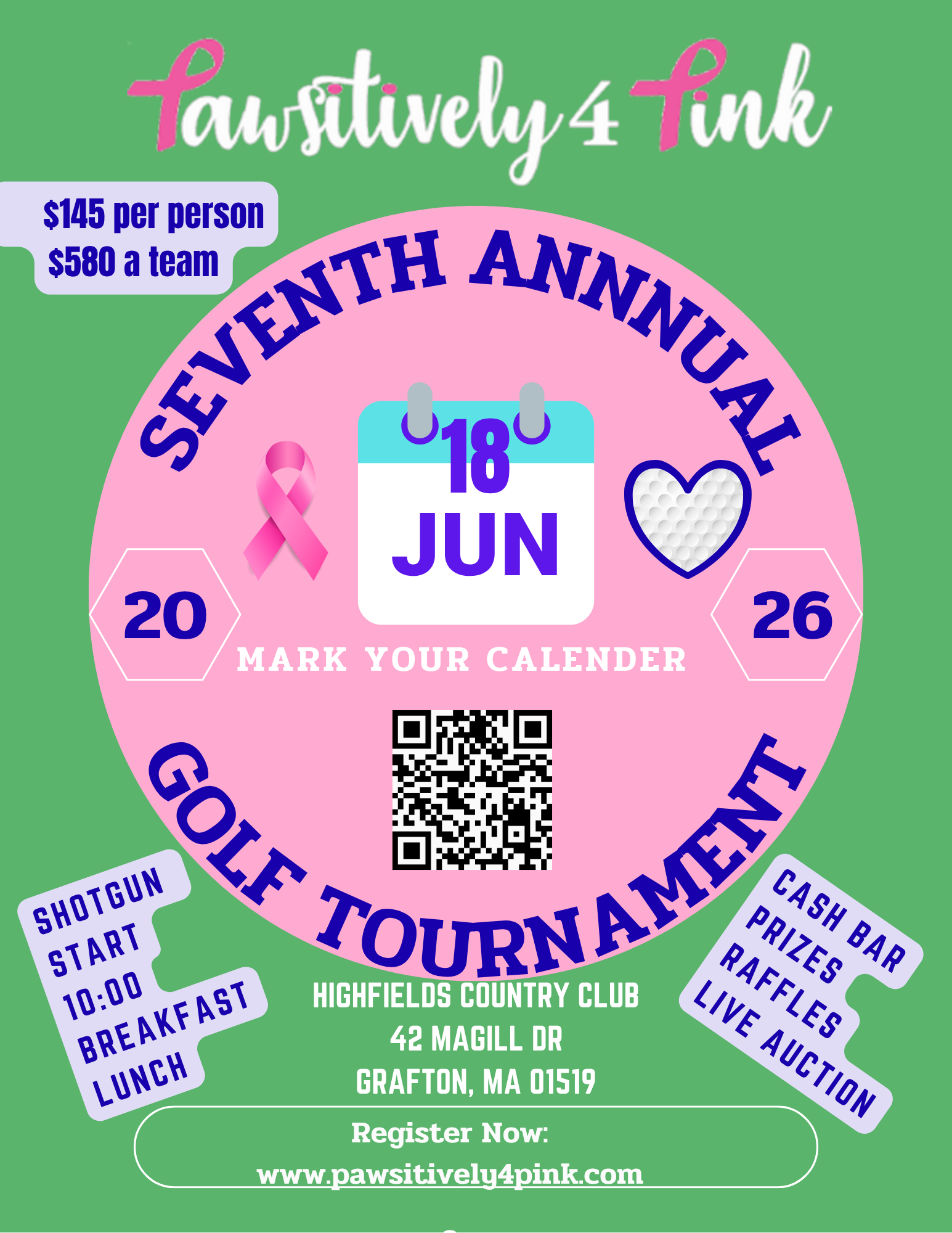 Campaign cover image for PAWSITIVELY 4 PINK'S 7th ANNUAL GOLF TOURNAMENT