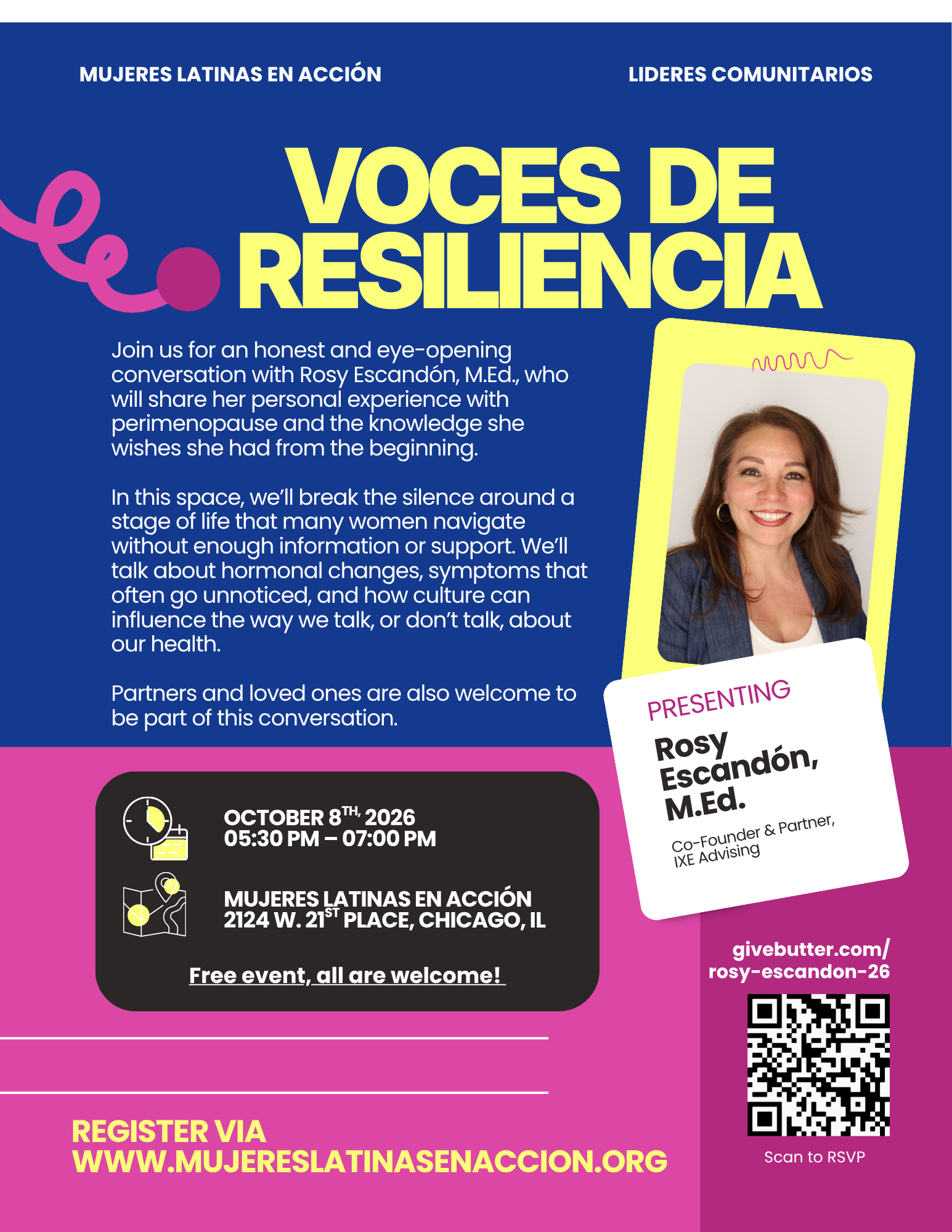 Campaign cover image for Voces de Resiliencia | Rosy Escandon: Empowering Your Life Through Perimenopause (English)