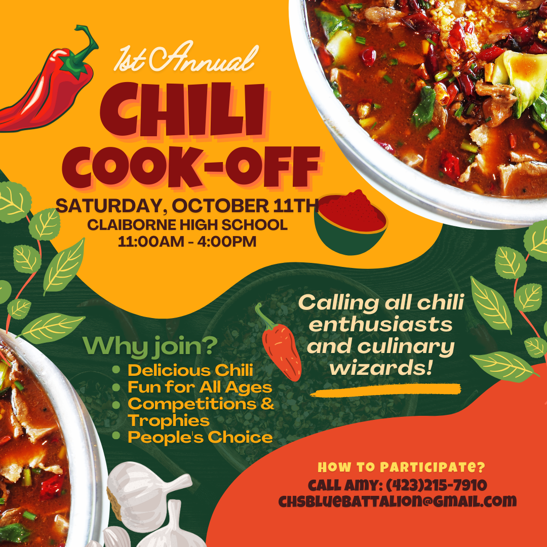 Campaign cover image for Claiborne High School Blue Battalion Band Chili Cook-Off / Participant