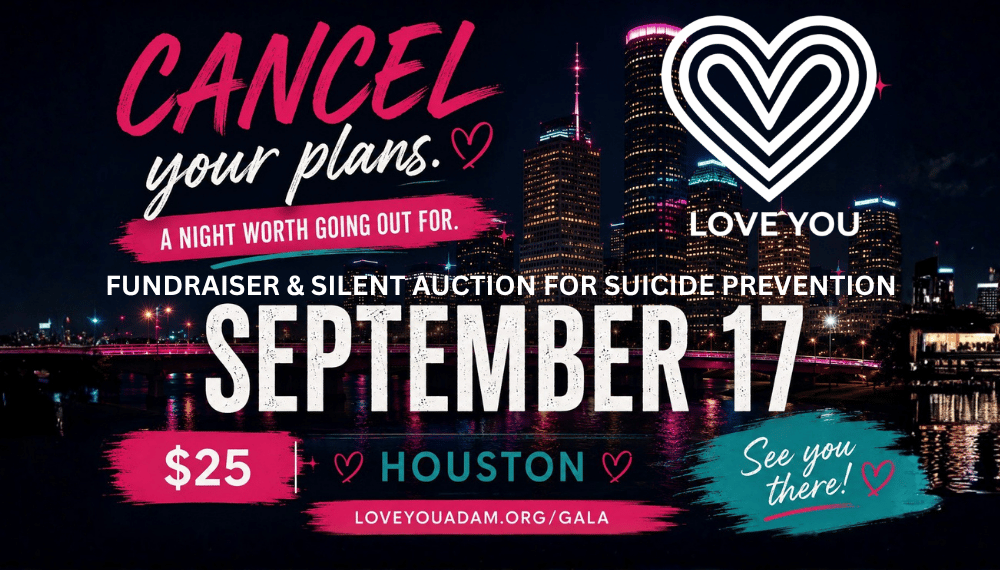 Campaign cover image for Love You Adam Annual Suicide Prevention Fundraiser