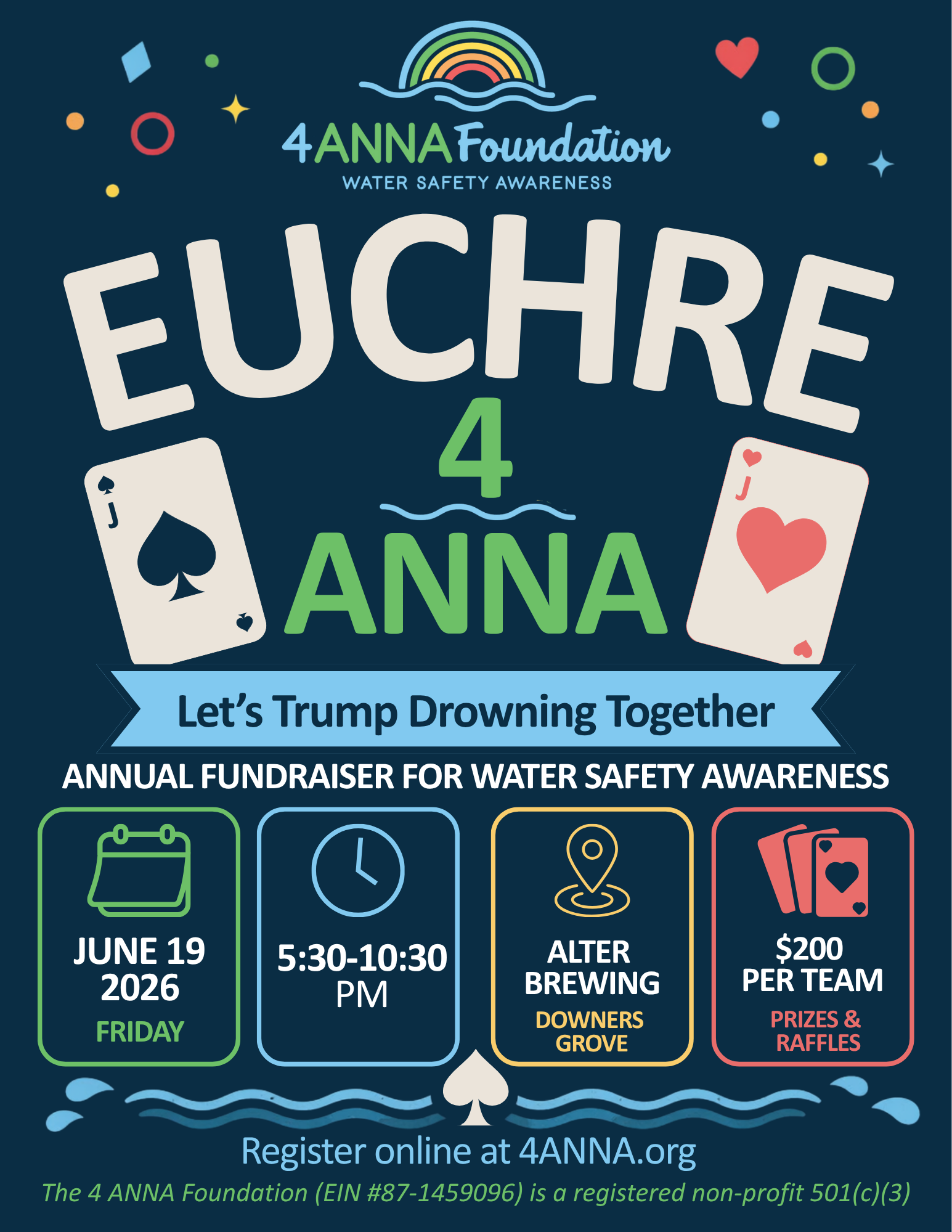 Campaign cover image for Annual Fundraiser - Euchre 4 ANNA