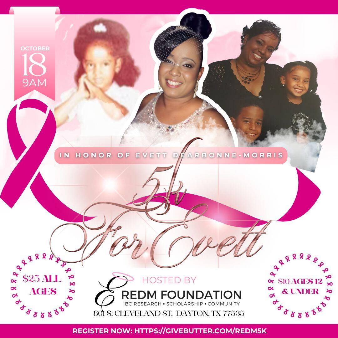 Campaign cover image for 5K for Evett 2025