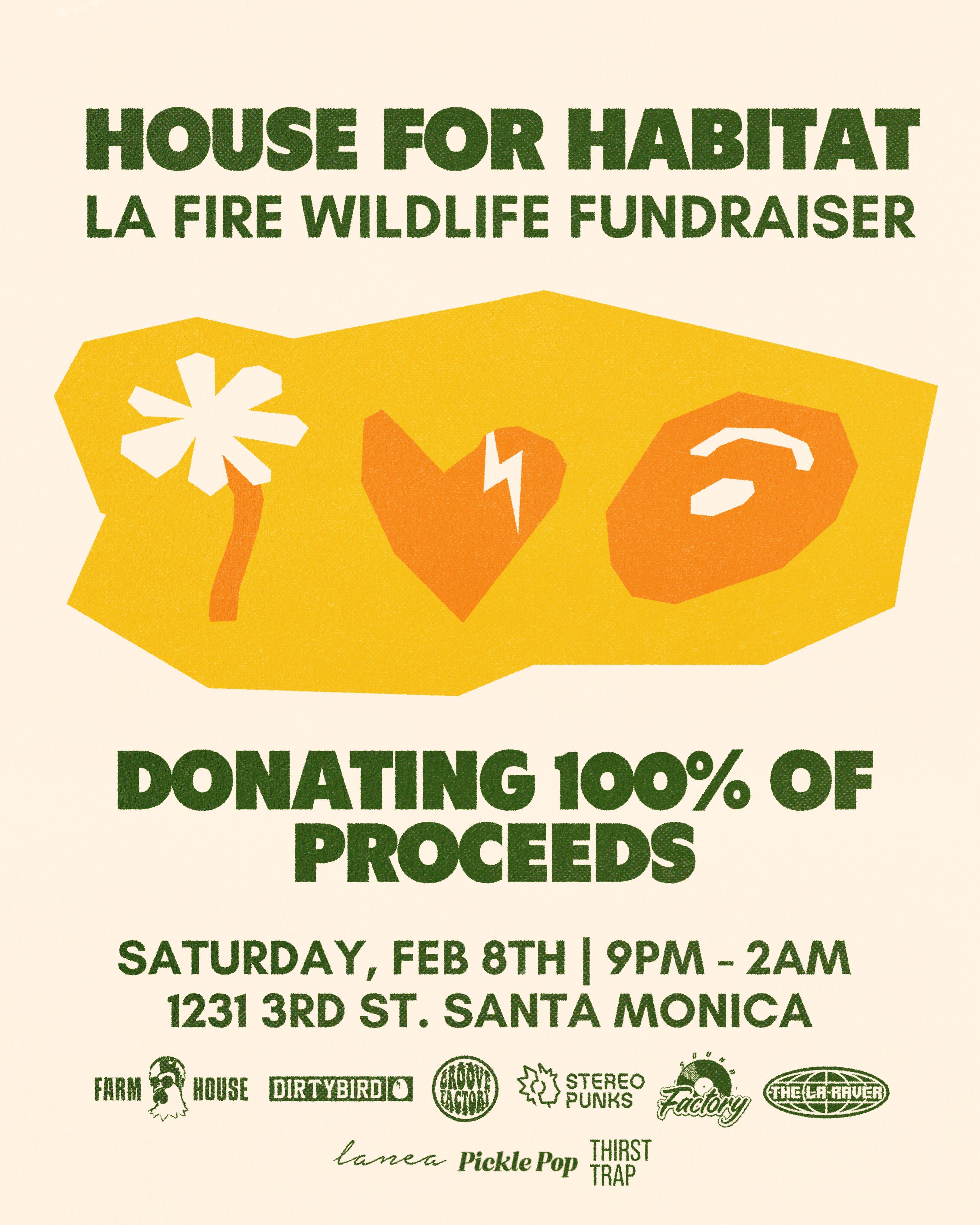 Campaign cover image for House for Habitat: LA Fire Wildlife Fundraiser