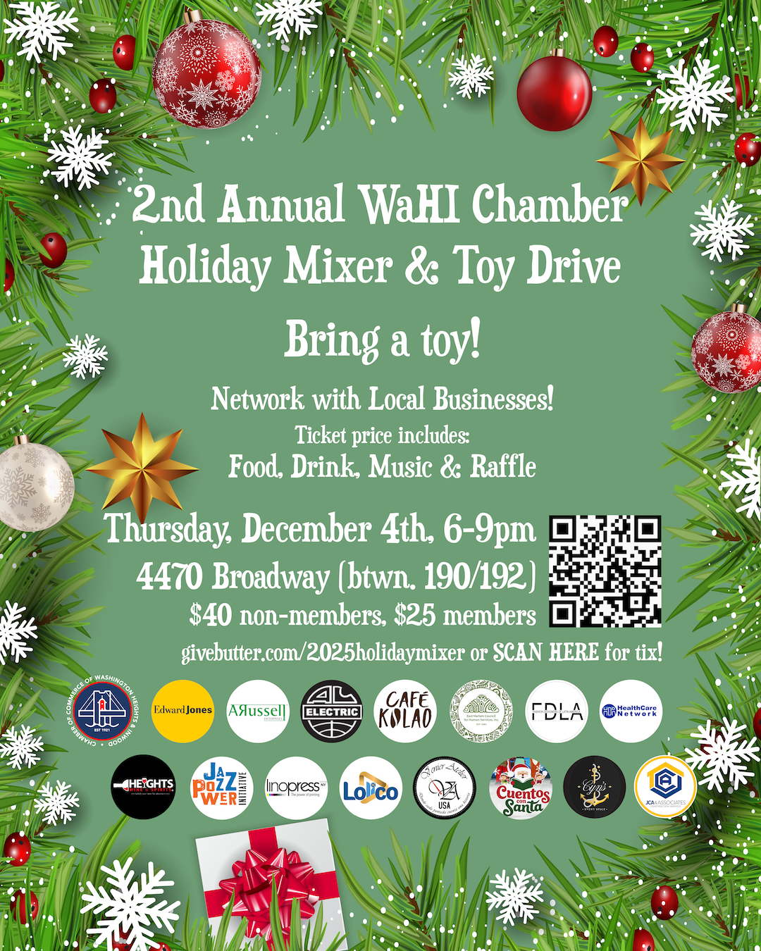 Campaign cover image for Toy Drive/Holiday Mixer Tickets