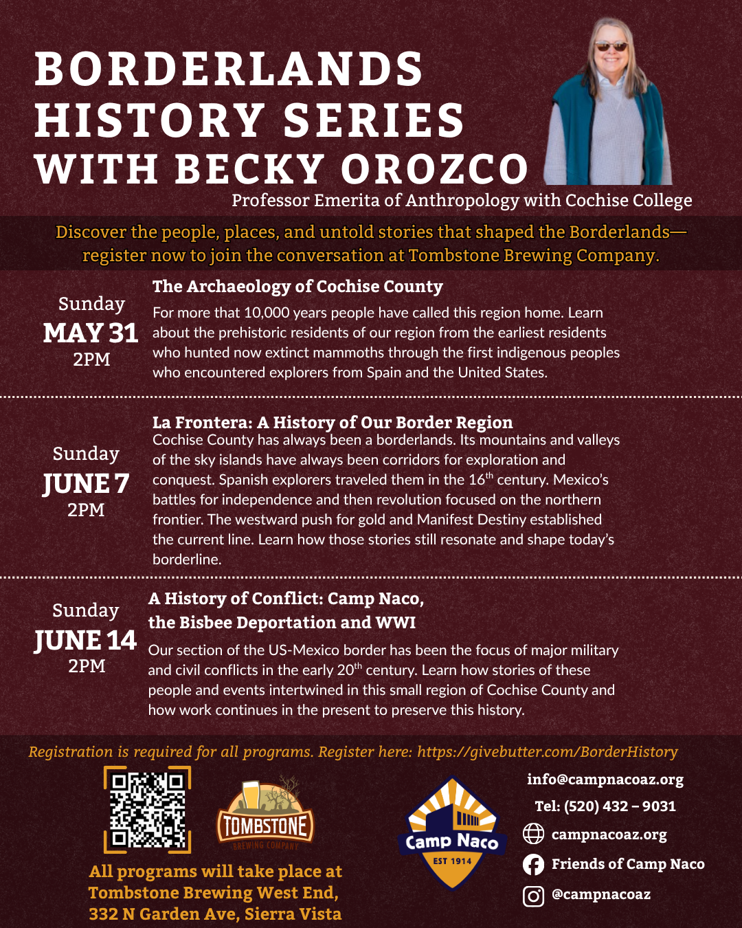 Campaign cover image for Borderlands History Series with Becky Orozco