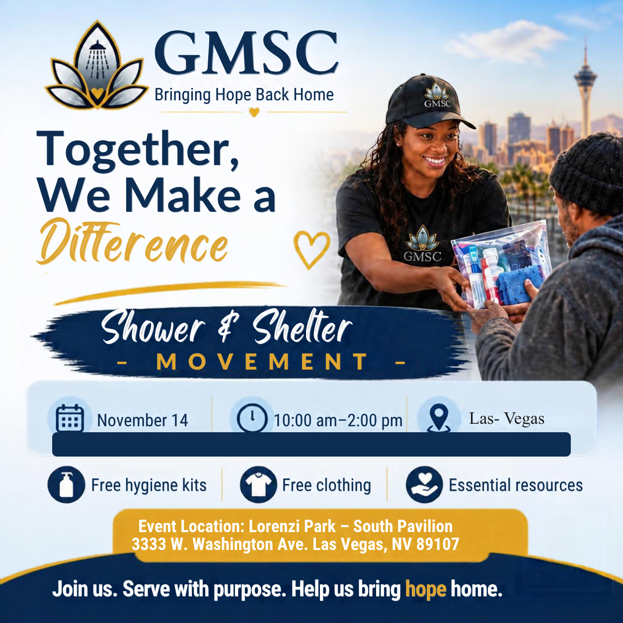 Campaign cover image for HELP US BRING HOPE, HYGIENE & ESSENTIAL RESOURCES TO OUR COMMUNITY!
