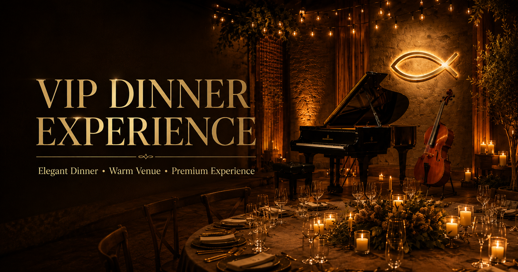 Campaign cover image for VIP Dinner with The Chosen & Piano Guys