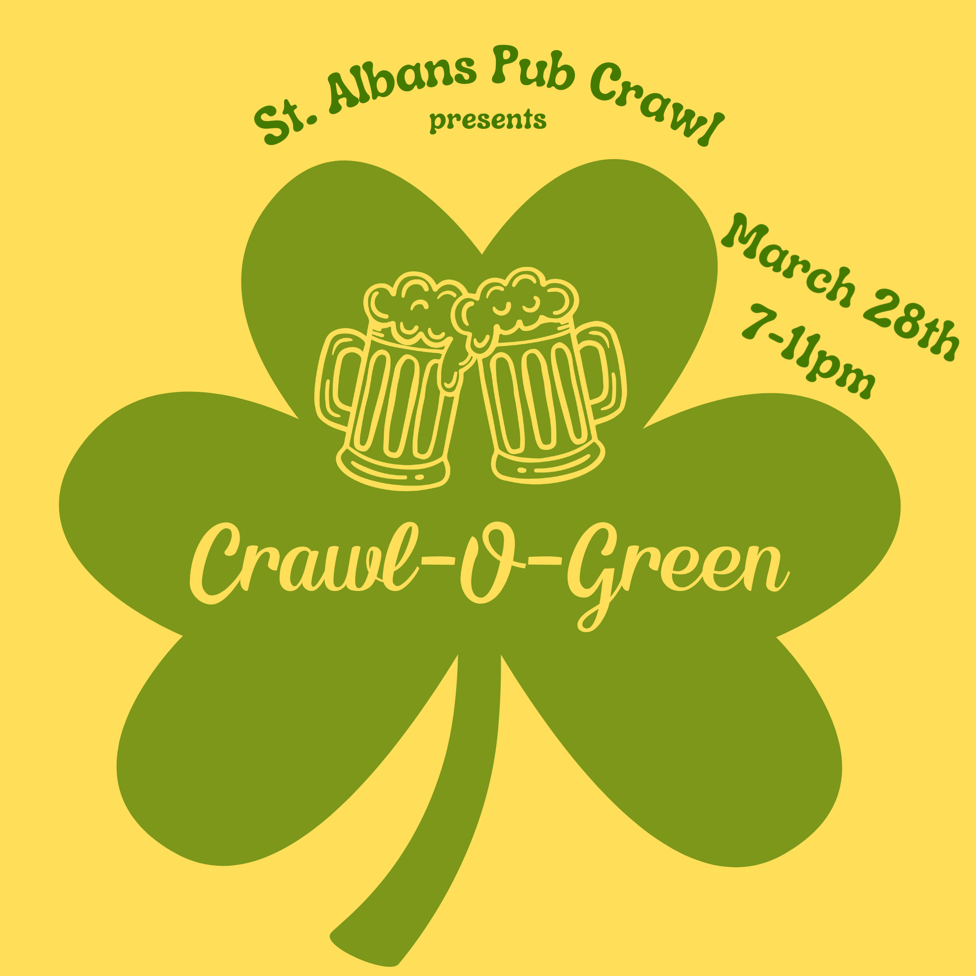 Campaign cover image for St. Albans Pub Crawl presents Crawl-O-Green