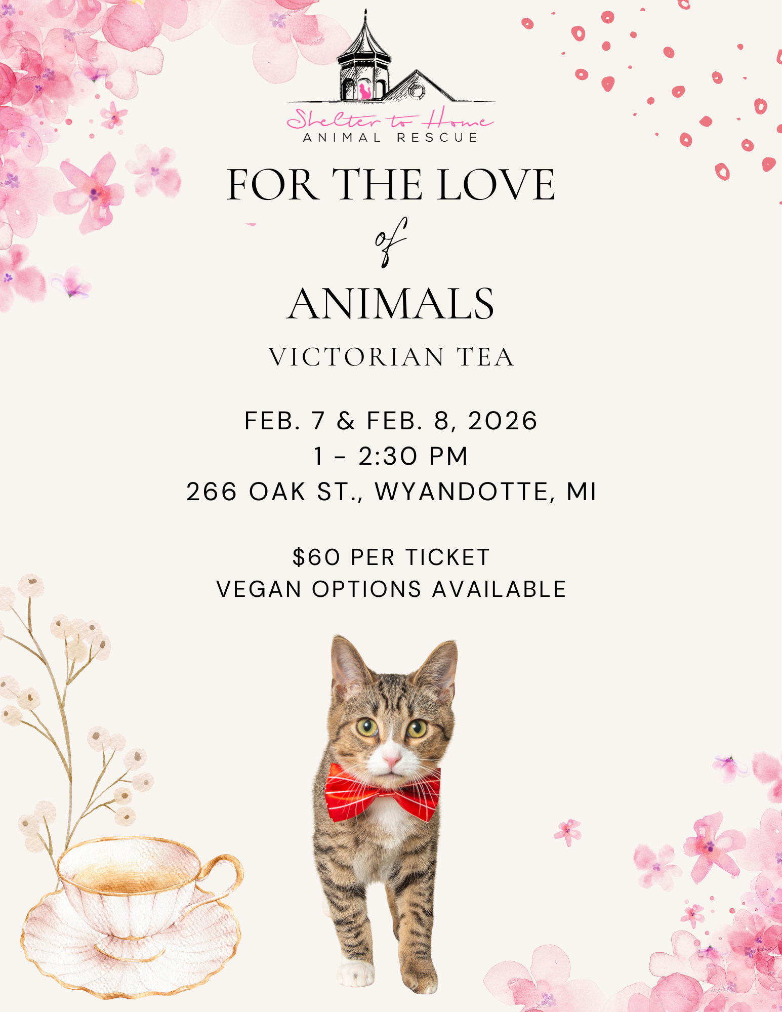 Campaign cover image for For the Love of Animals Victorian Tea