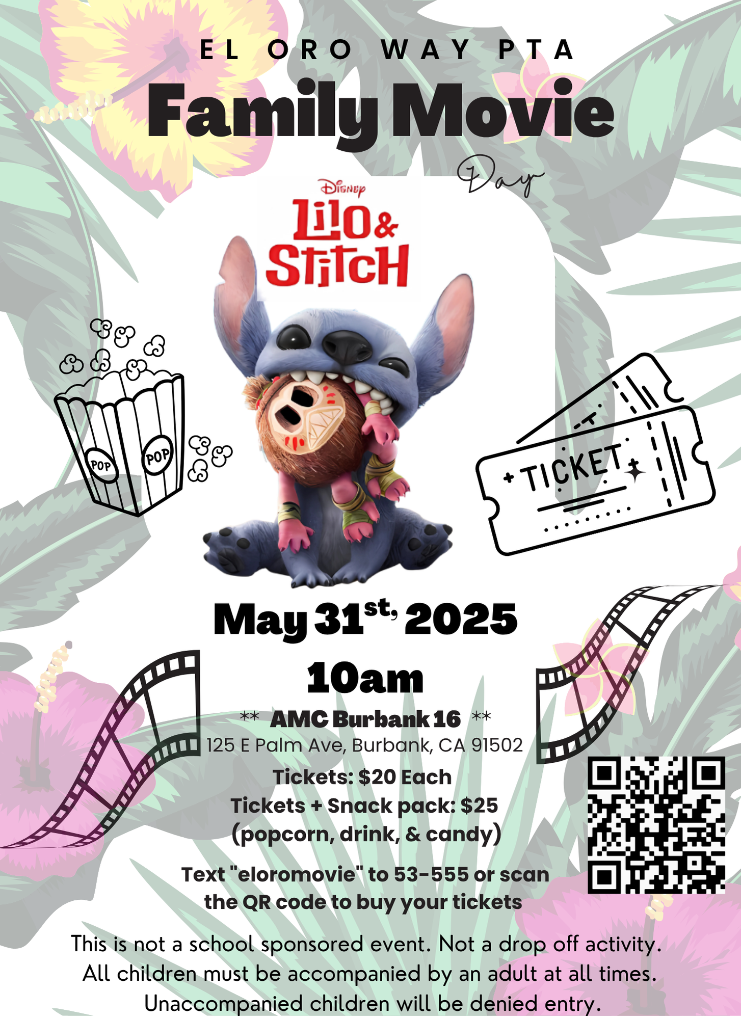 Campaign cover image for El Oro Way PTA Family Movie Day