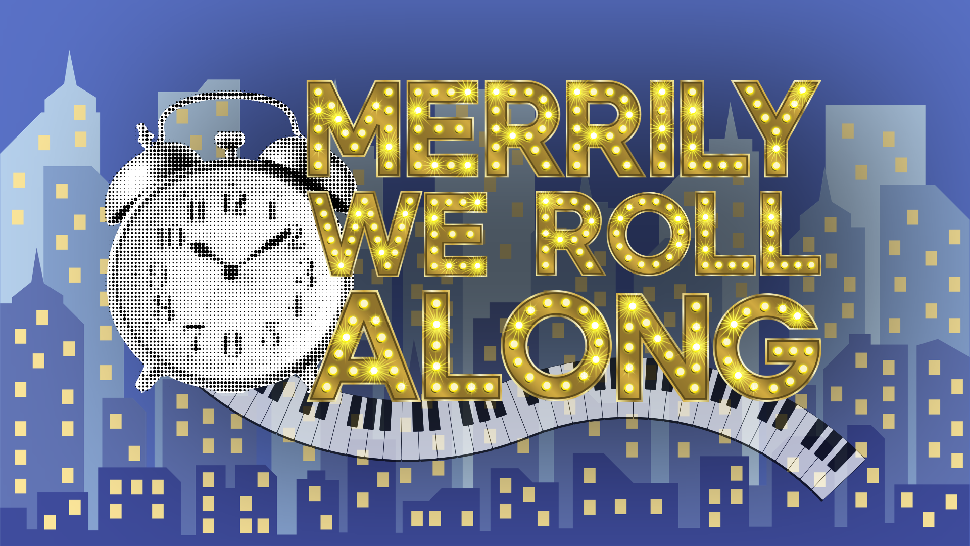 Campaign cover image for Merrily We Roll Along, presented by Theatre Tulsa