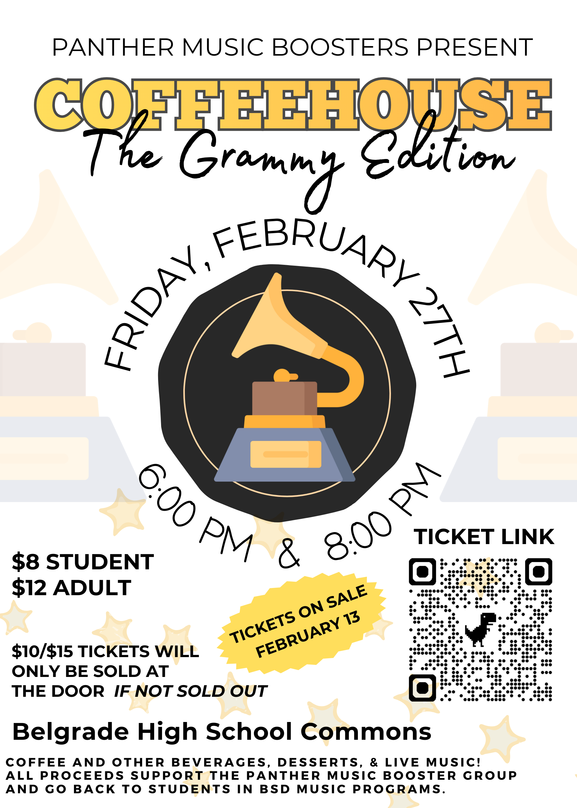 Campaign cover image for Coffeehouse 2026: The Grammy Edition