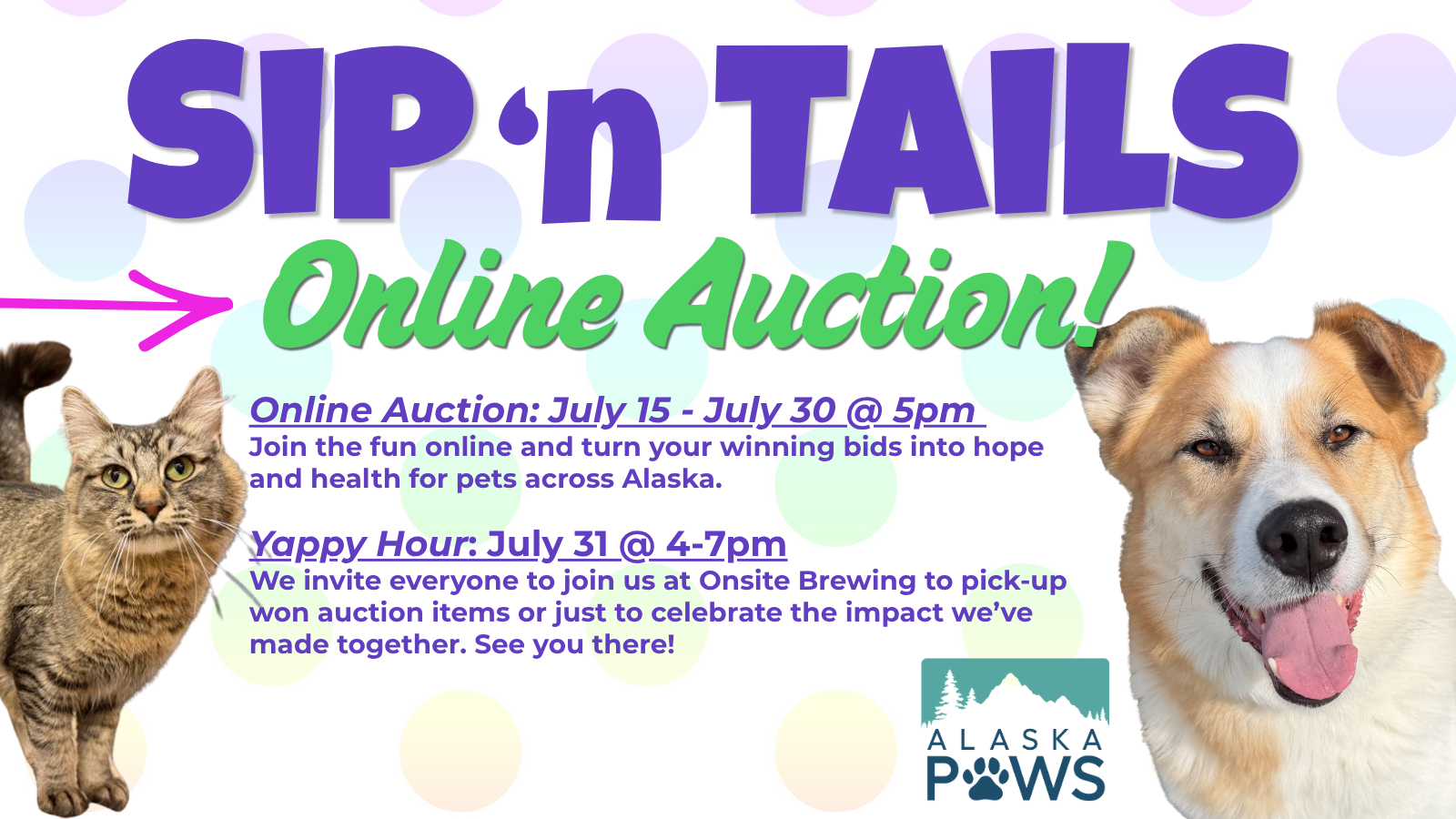 Campaign cover image for Sip 'n Tails: Online Auction