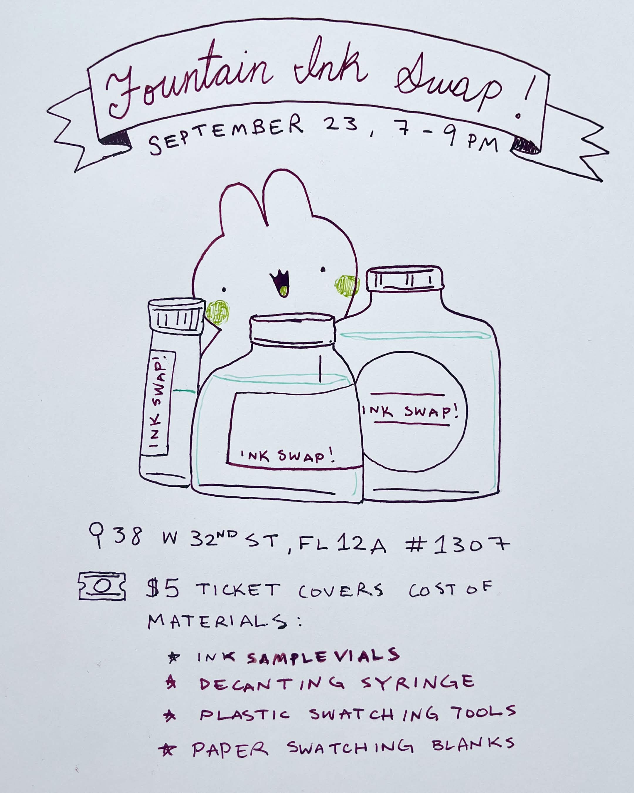 Campaign cover image for Fountain Ink Swap 9/23