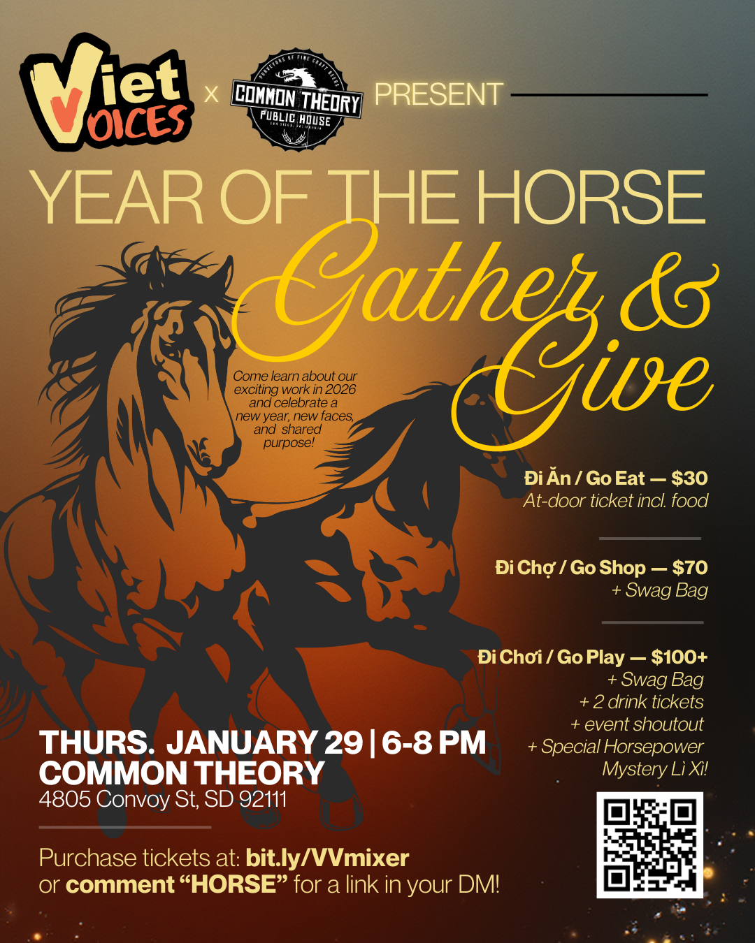 Campaign cover image for Viet Voices Fundraising Mixer: Year of the Horse, Gather & Give