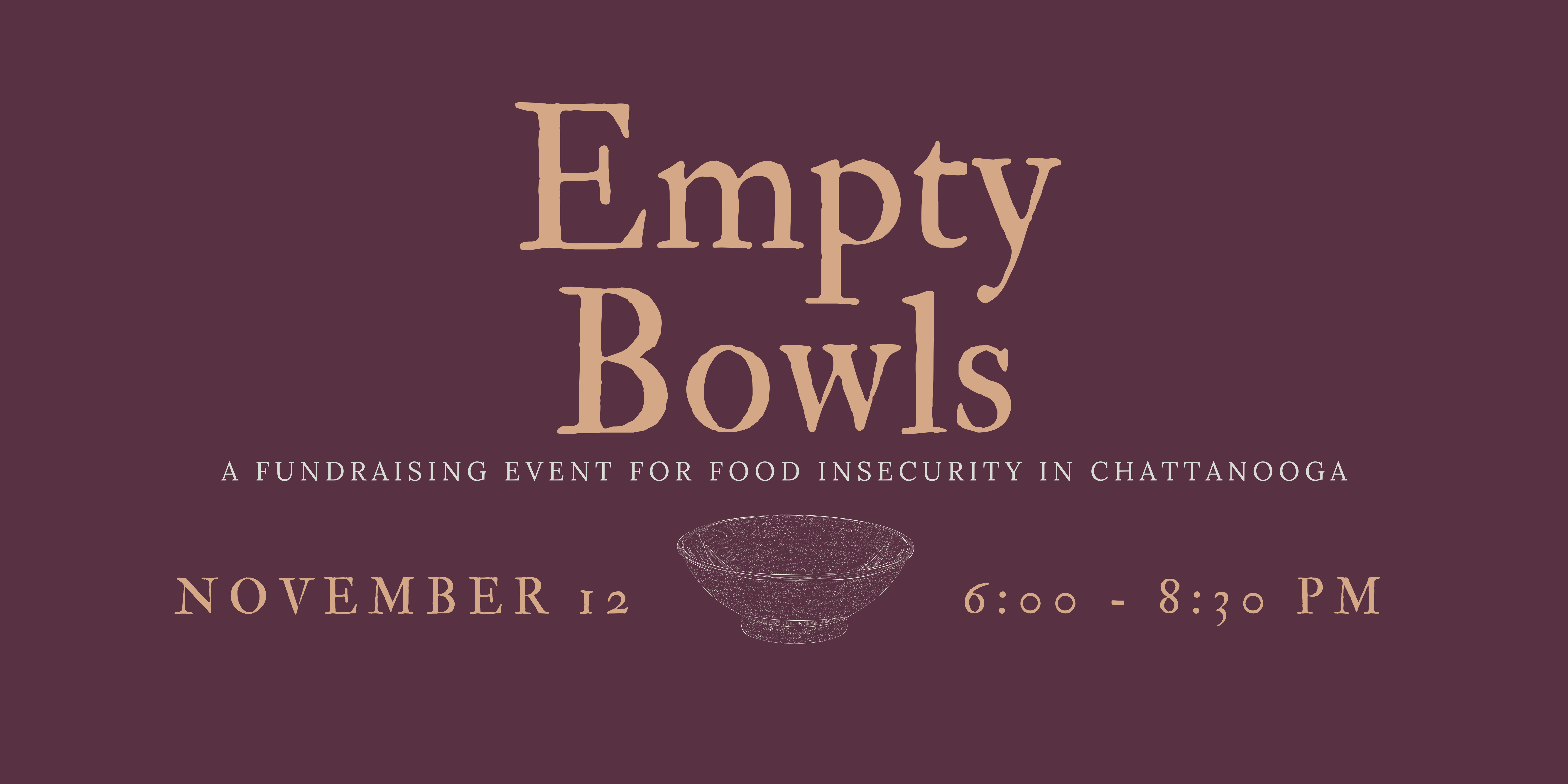 Campaign cover image for Empty Bowls Chattanooga 2025
