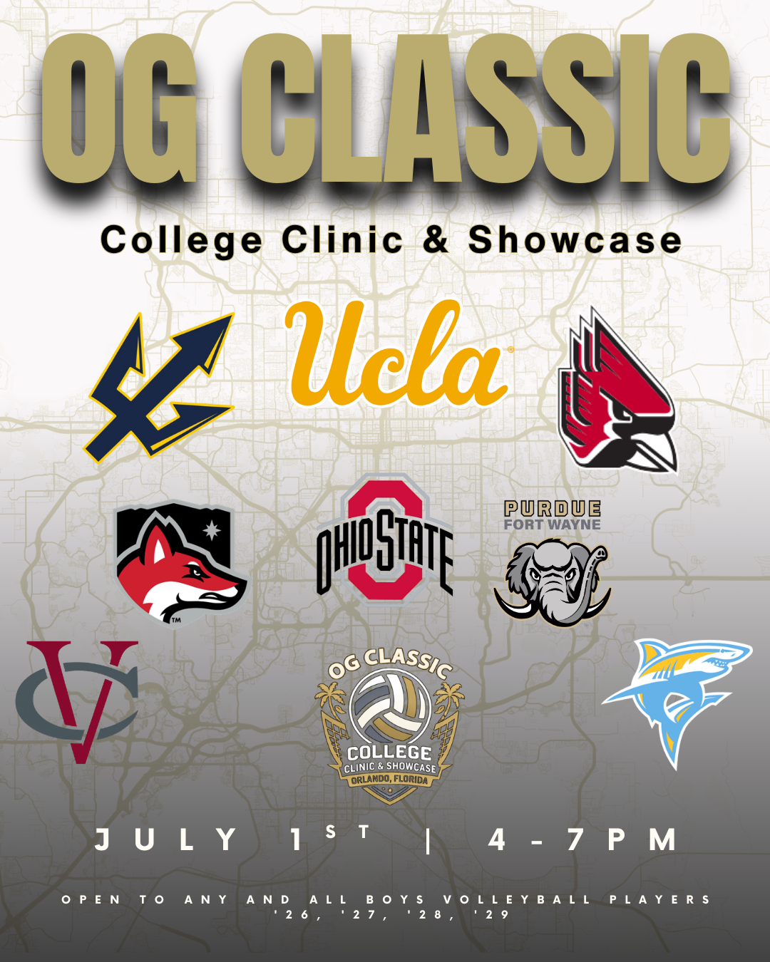 Campaign cover for 2026 OG Classic College Clinic & Showcase