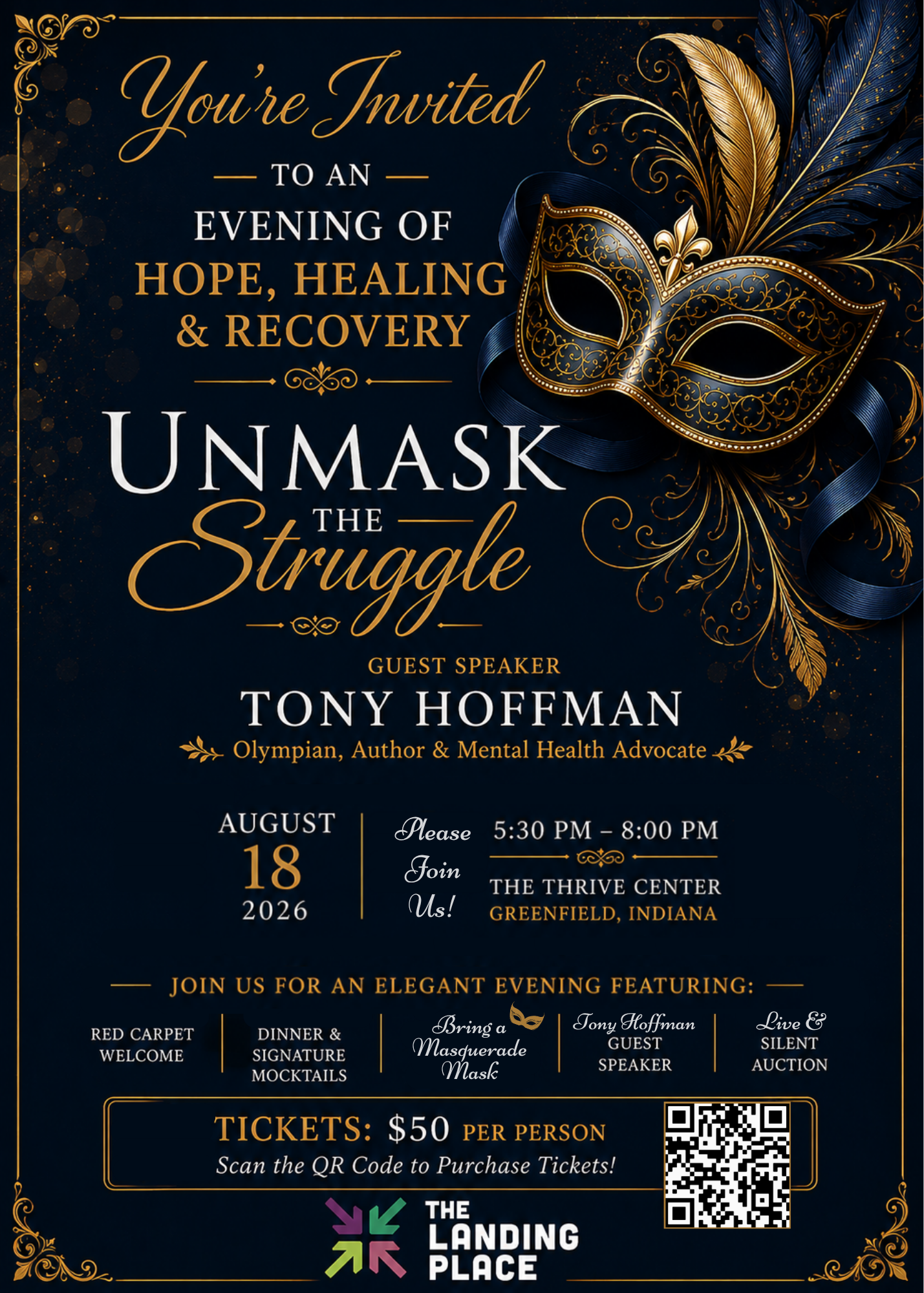 Campaign cover image for The Landing Place Gala 2026 - Unmask the Struggle