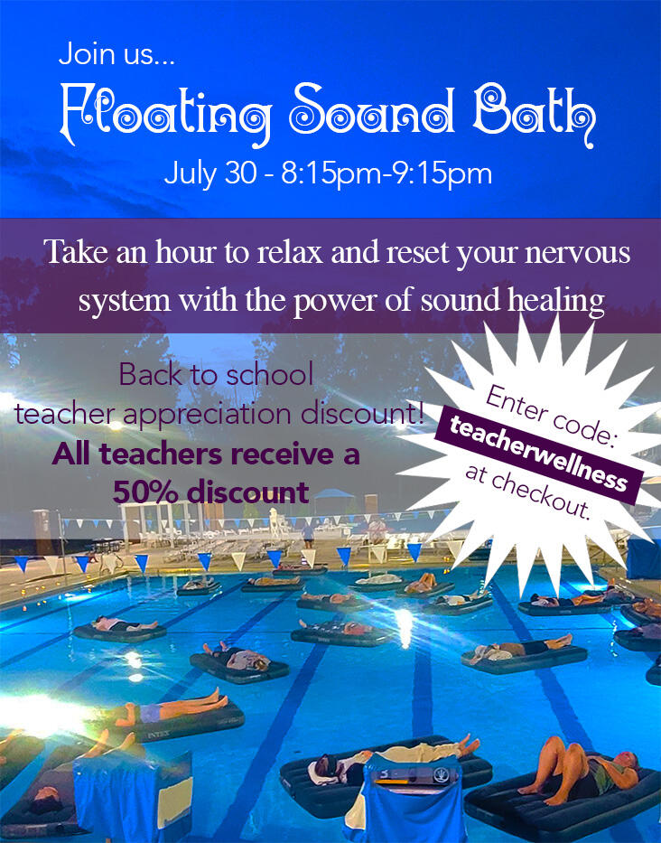Campaign cover image for Floating Sound Bath- July 30