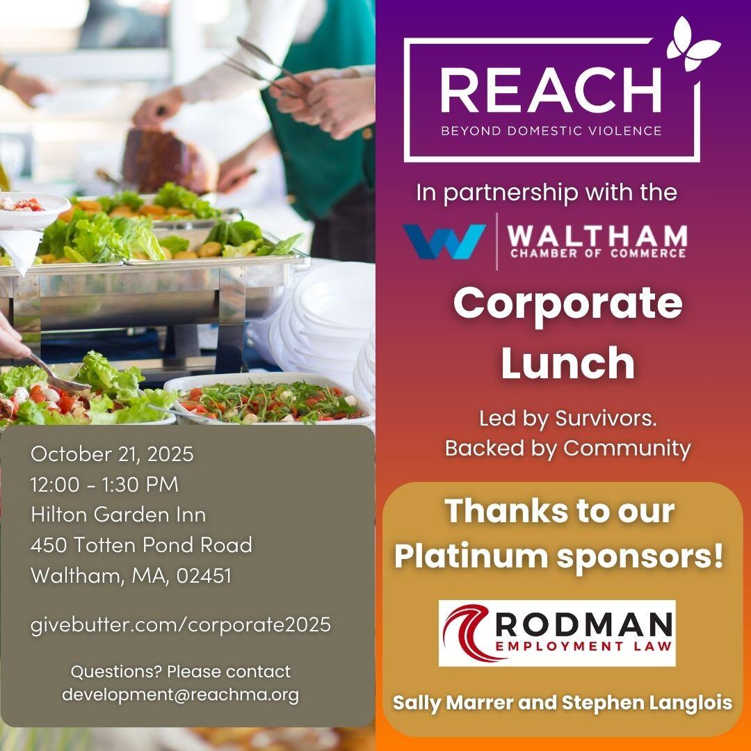 Campaign cover image for REACH's 2025 Corporate Lunch
