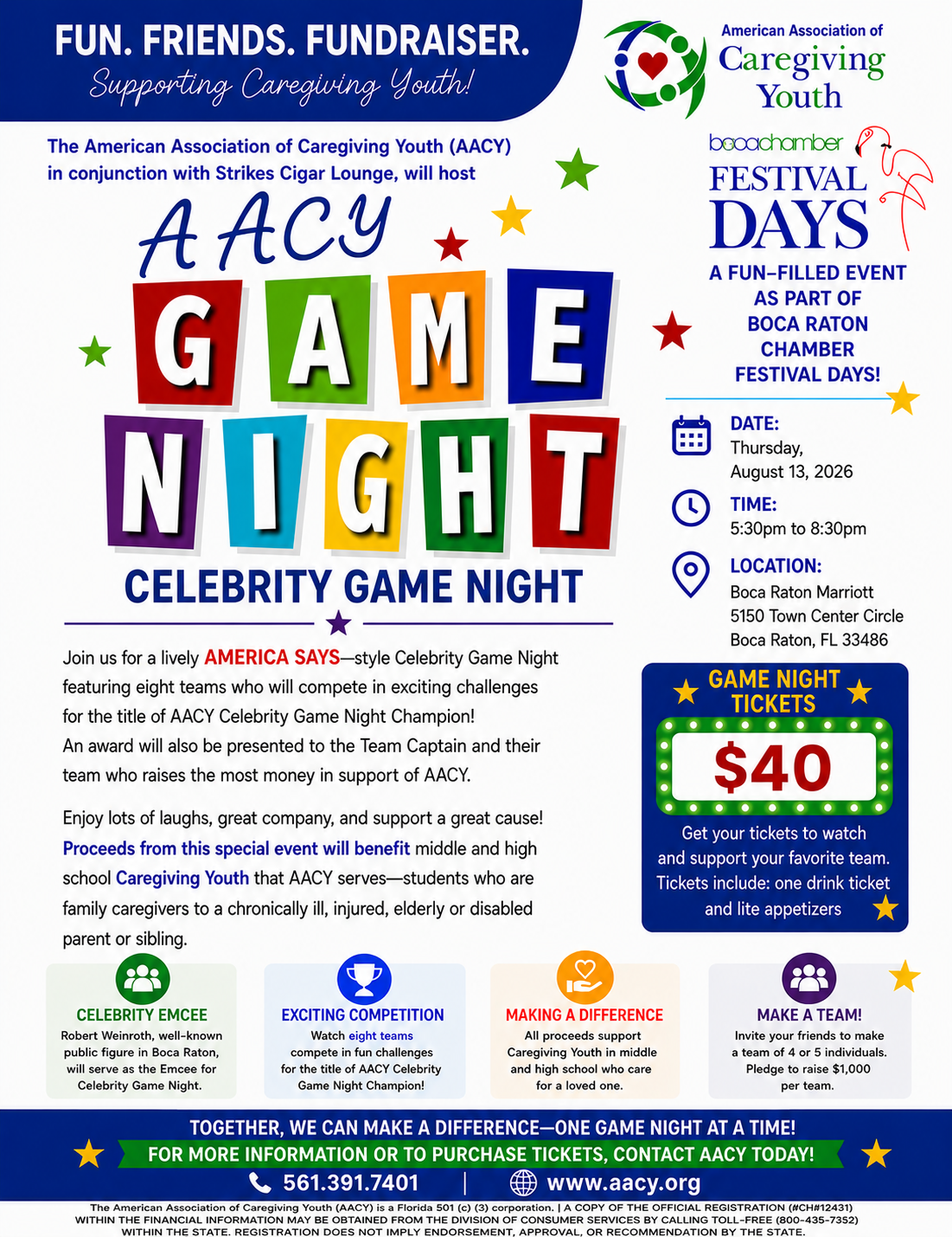 Campaign cover image for AACY Game Night 2026!