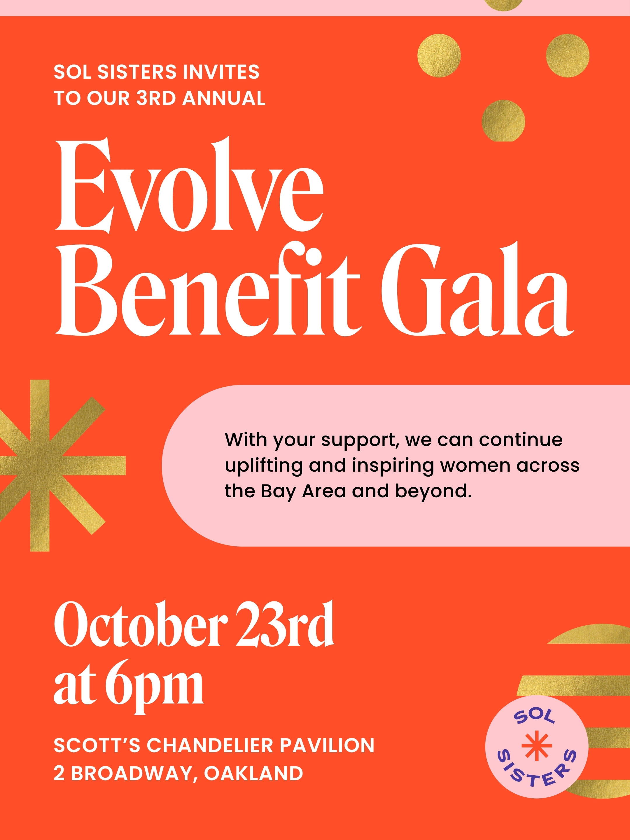 Campaign cover image for Sol Sisters Evolve Benefit Gala 2026