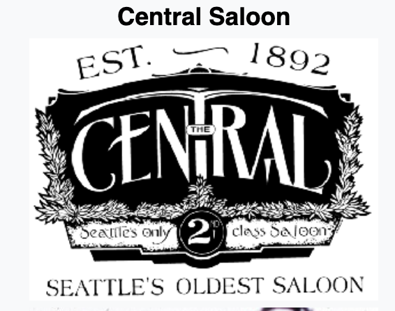 Campaign cover image for The Historic Central Saloon, Pioneer Square Seattle, WA