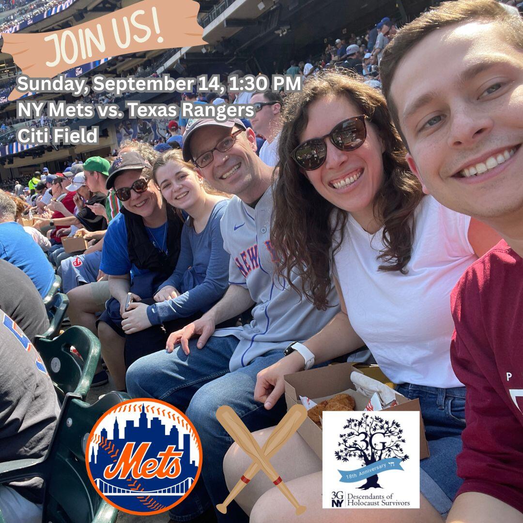 Campaign cover image for 3GNY Meets the Mets! | NY Mets vs. Texas Rangers | Group Outing to Citi Field