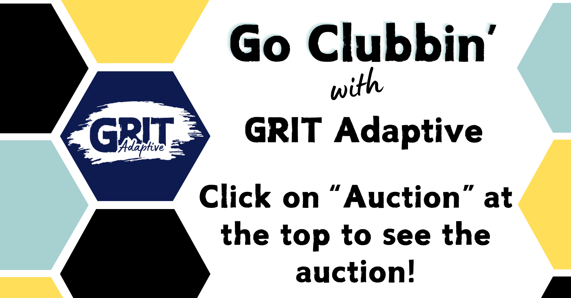 Campaign cover image for Go Clubbin' with GRIT Adaptive: 50/50 Raffle & Silent Auction
