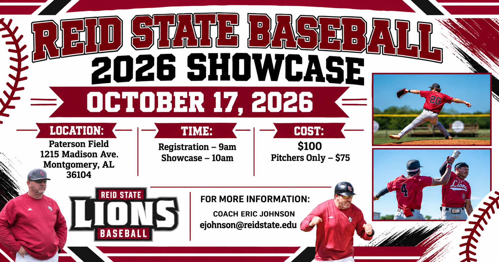 Campaign cover image for Reid State Baseball Showcase Fall 2026