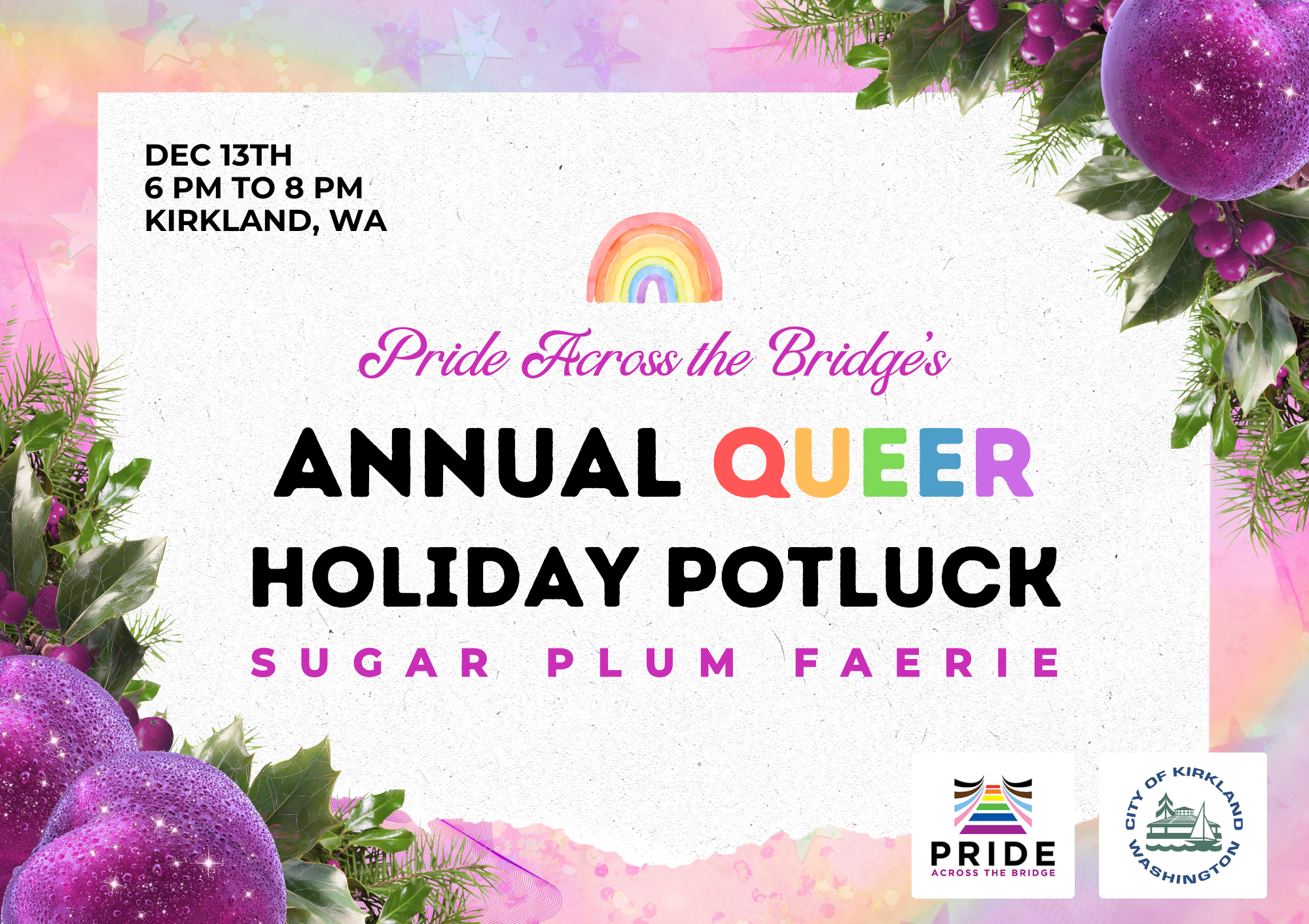 Campaign cover image for Queer Holiday Potluck: Sugar Plum Faerie