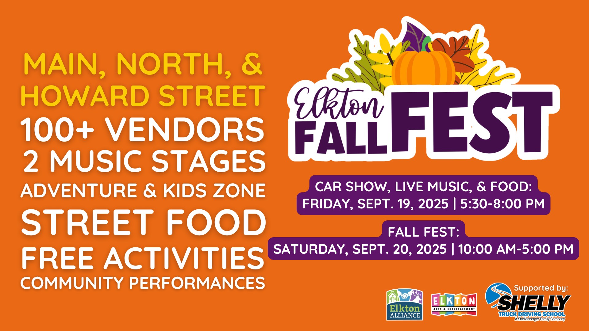 Campaign cover image for Elkton Alliance, Inc. Fall Fest 2025