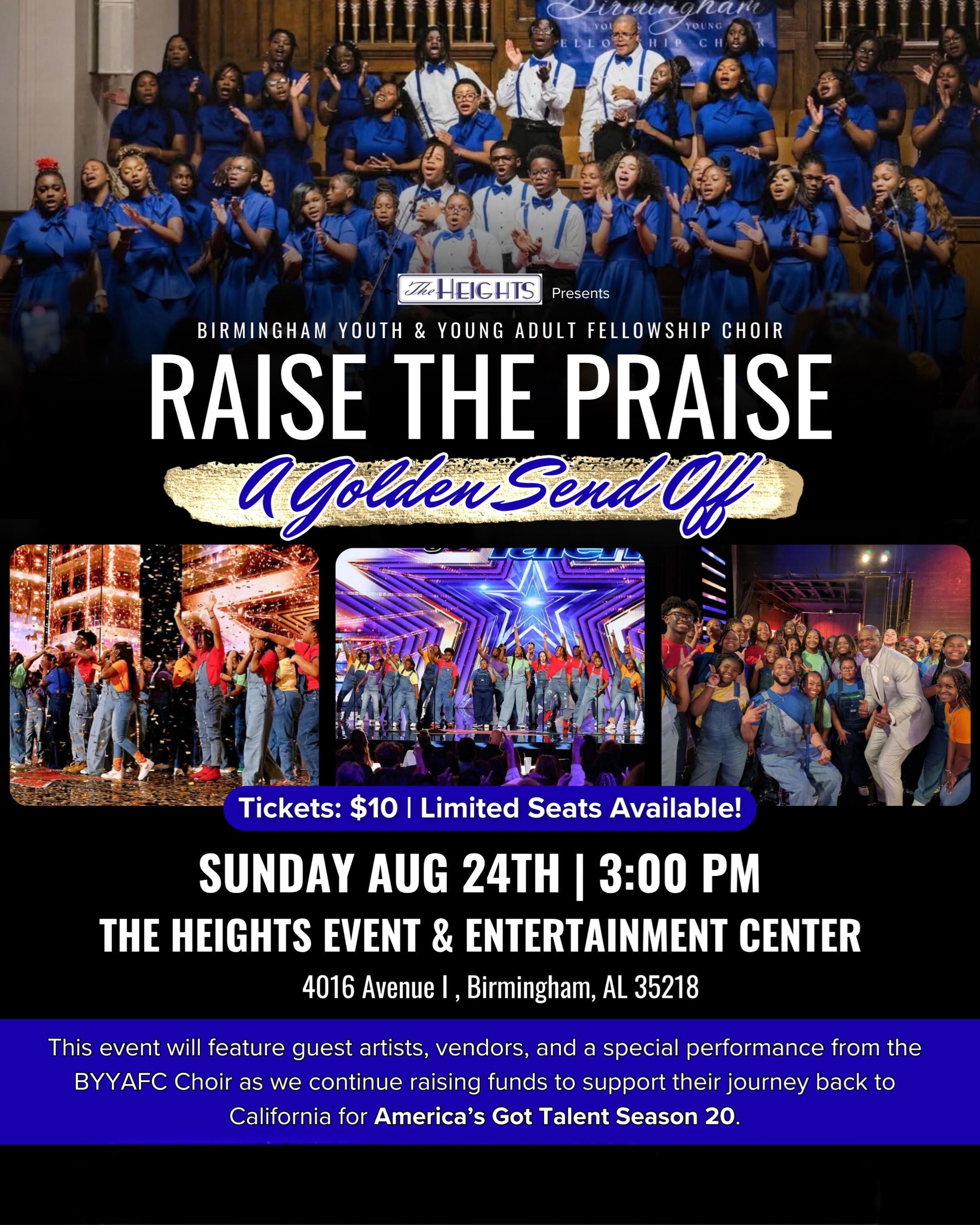 Campaign cover image for BYYAFC Raise The Praise: A Golden Send Off