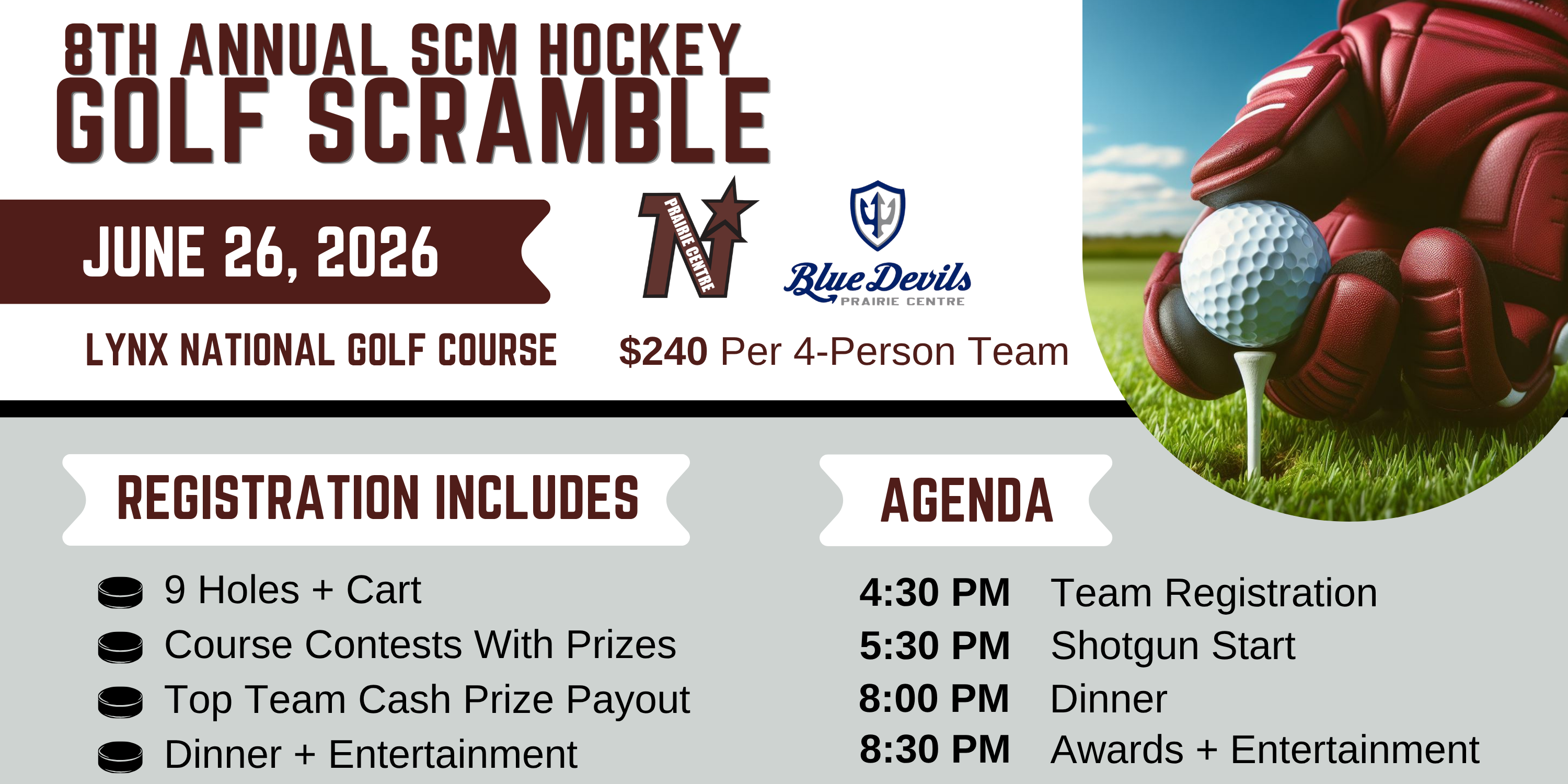 Campaign cover image for 2026 SCM Youth Hockey Golf Scramble