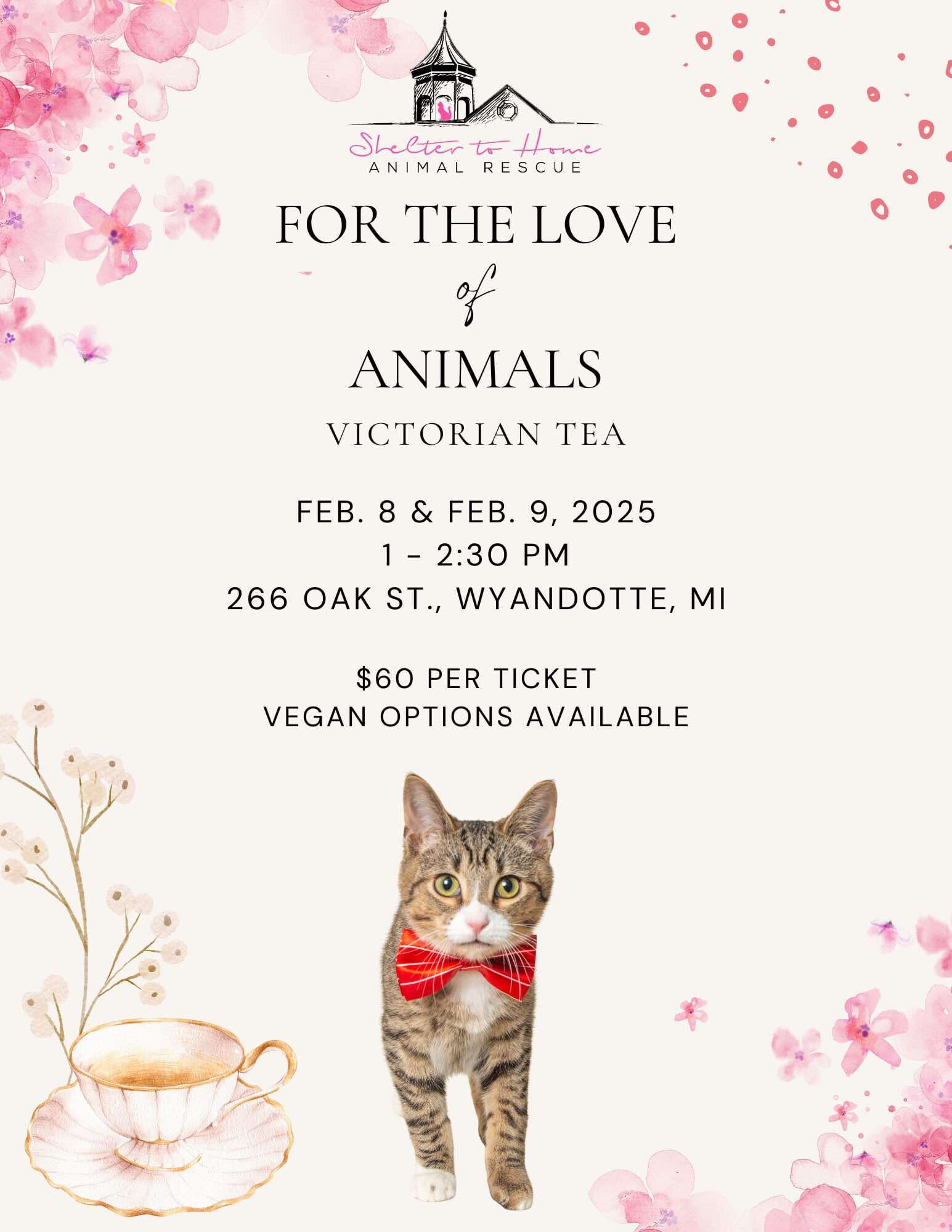 Campaign cover image for For the Love of Animals Victorian Tea