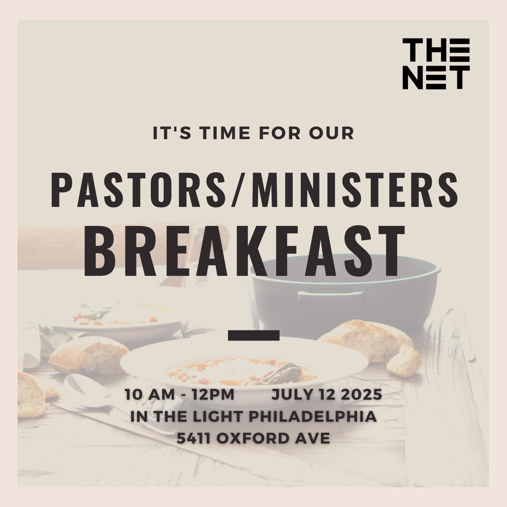 Campaign cover image for Net Pastors/Ministers Breakfast Gathering 2025