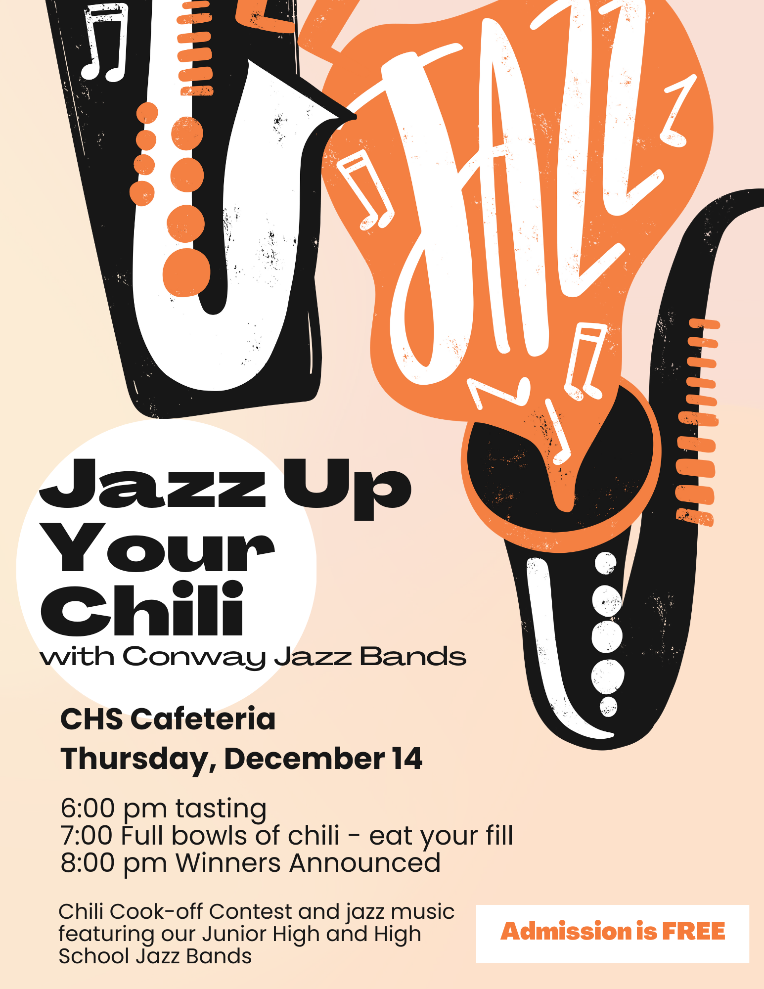 Campaign cover image for Jazz Up Your Chili With The Conway Jazz Bands