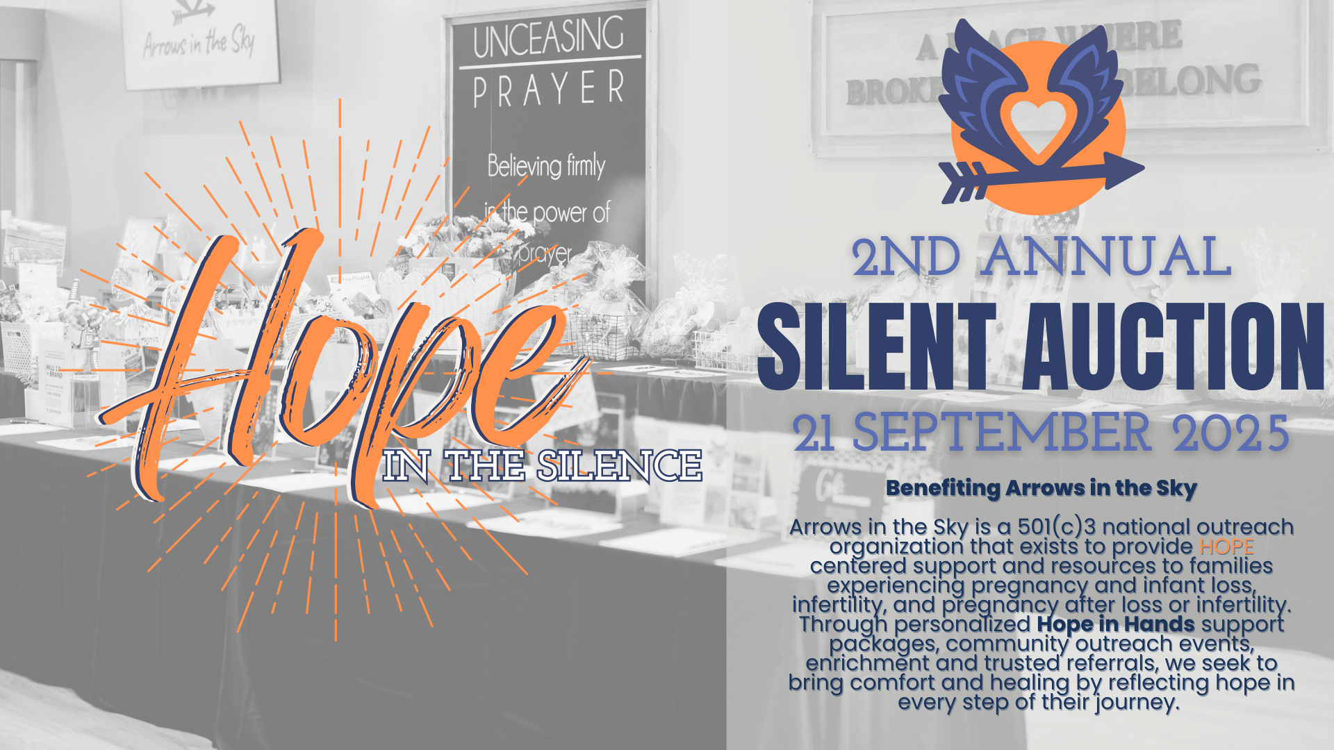 Campaign cover image for 2nd Annual | Hope in the Silence | Silent Auction