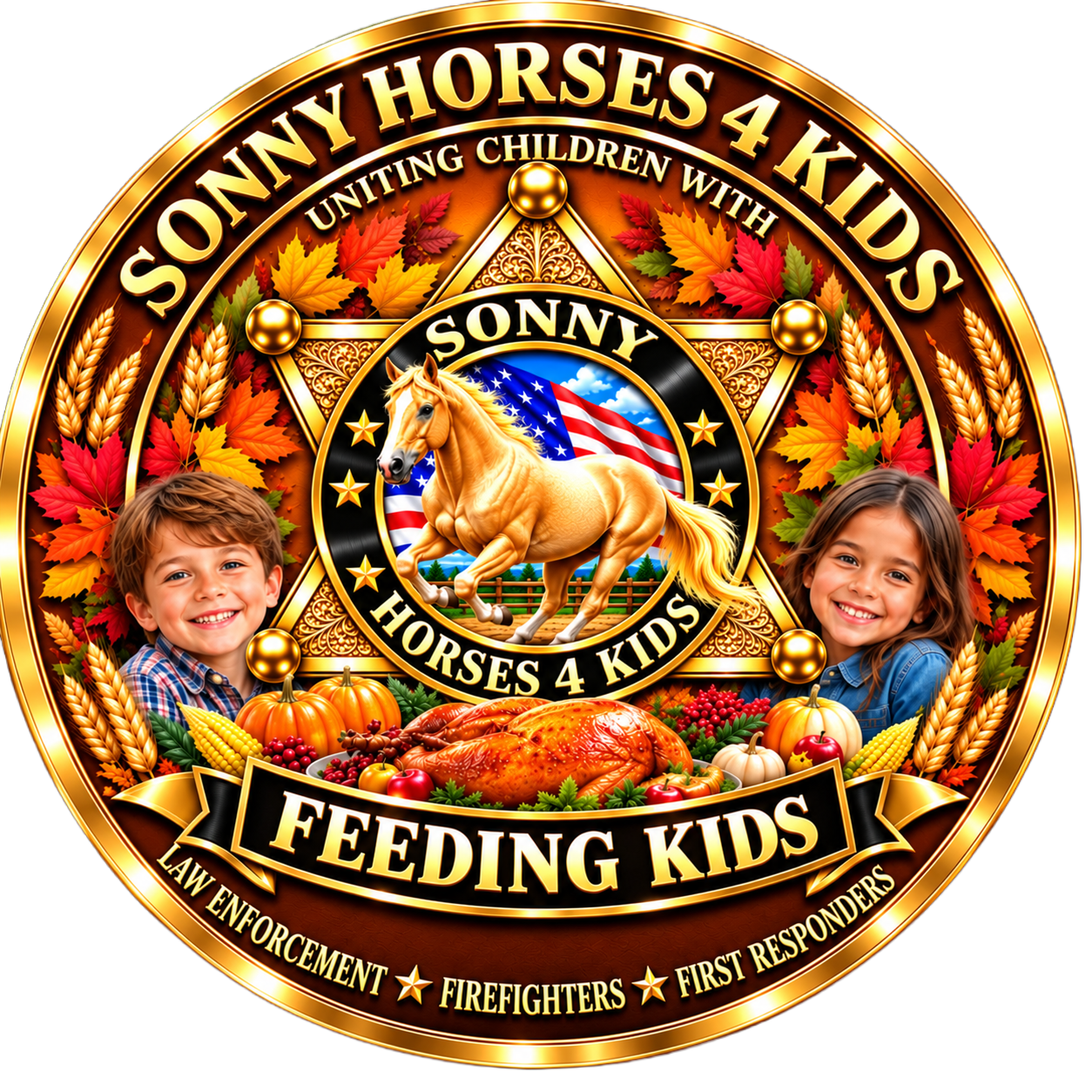 Campaign cover for Sonny Horses 4 Kids Feeding Kids- A Children's Public Non-Profit 501c3 Charity EIN# 92-2983467