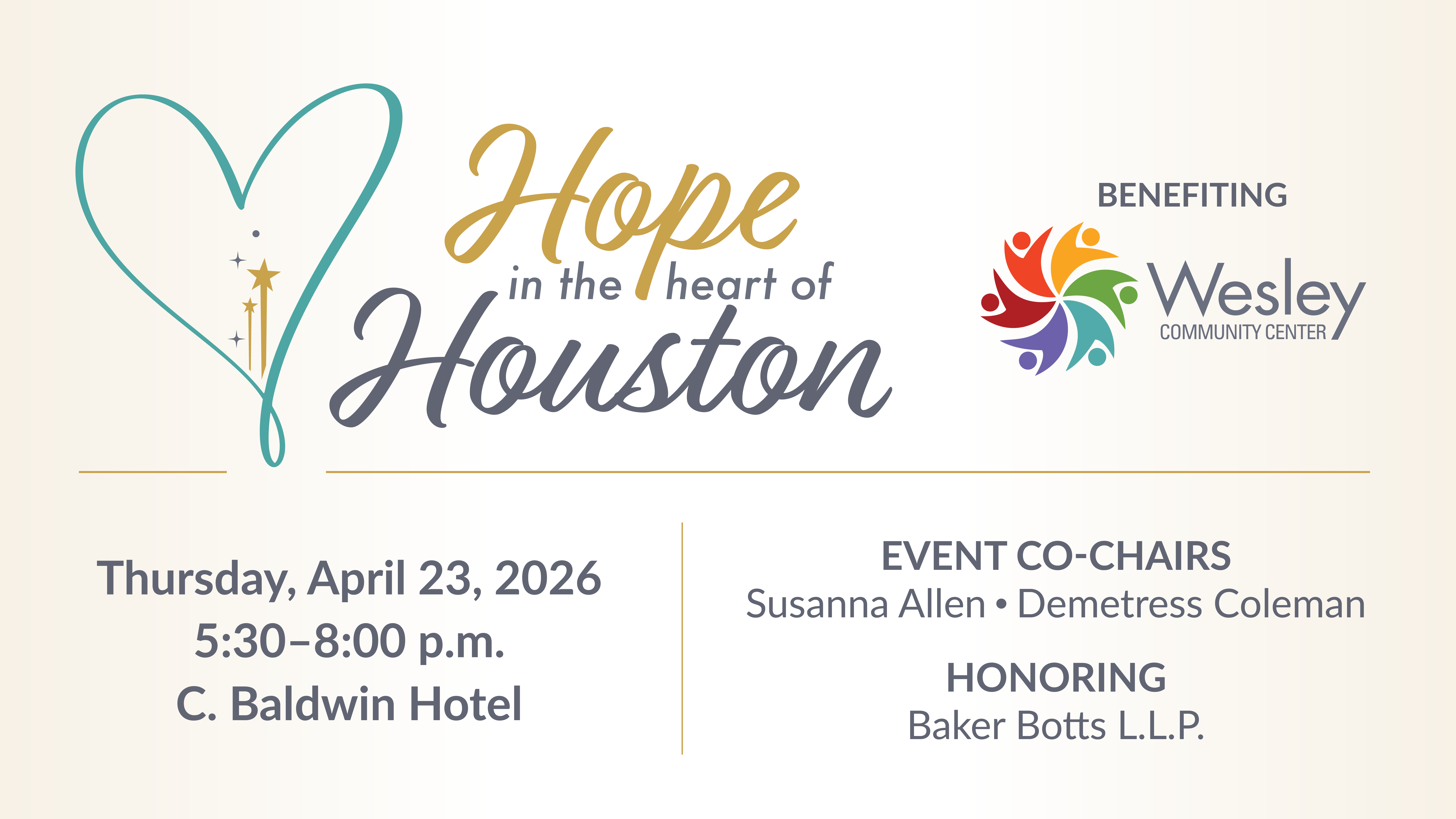 Campaign cover image for Hope in the Heart of Houston 2026