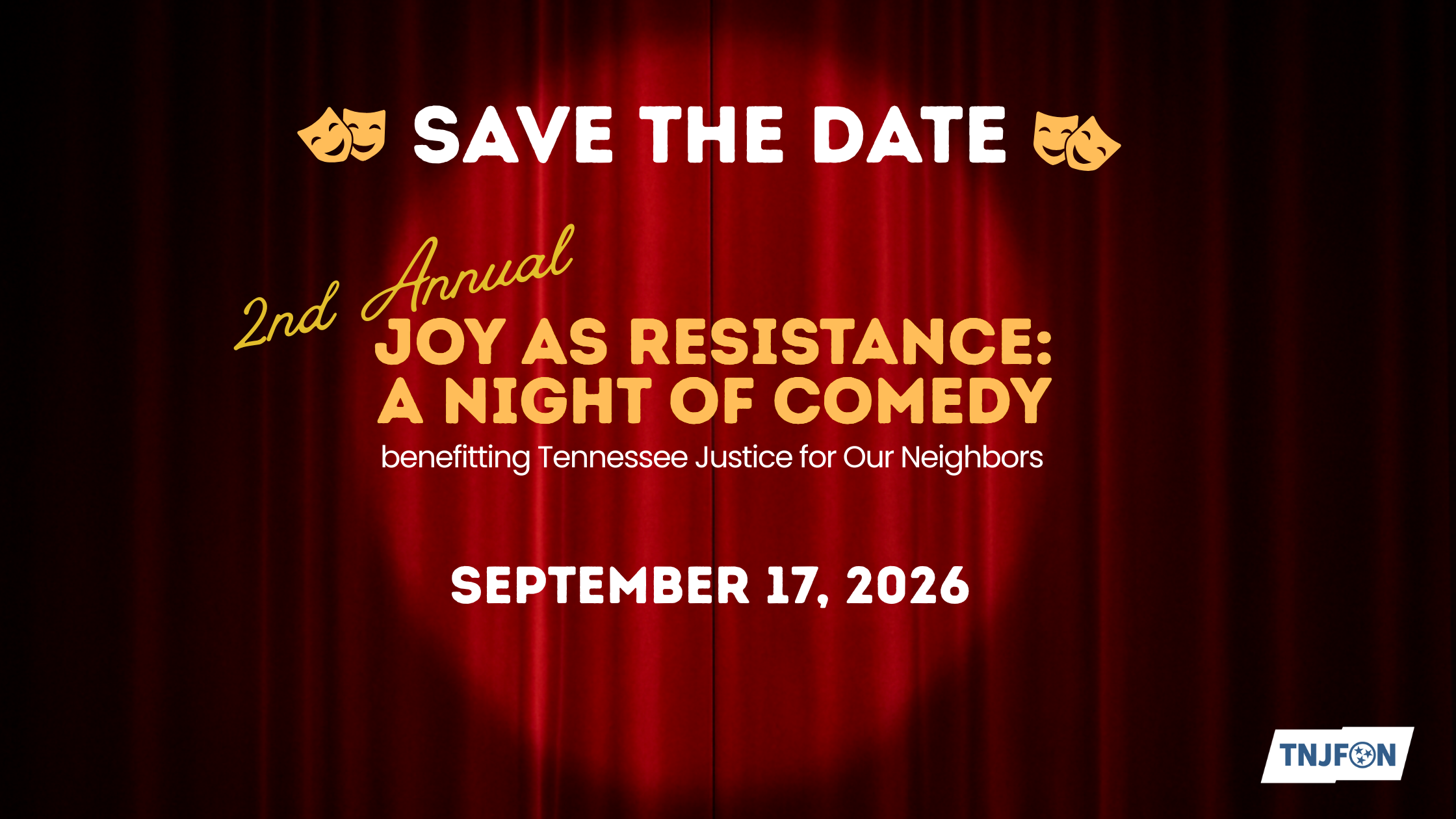Campaign cover image for 2nd Annual Joy As Resistance: A Night of Comedy