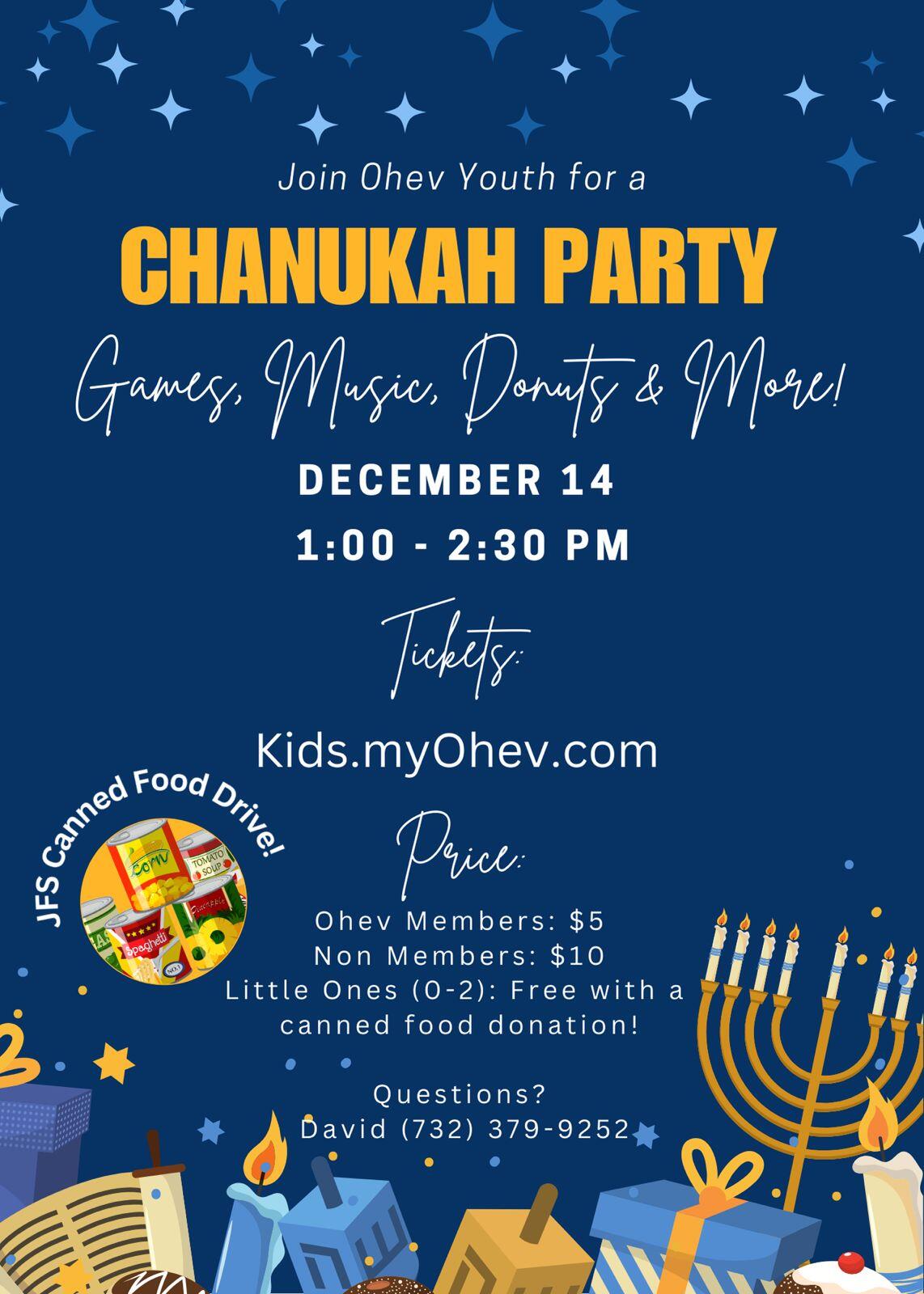 Campaign cover image for 2025 Youth Chanukah Party