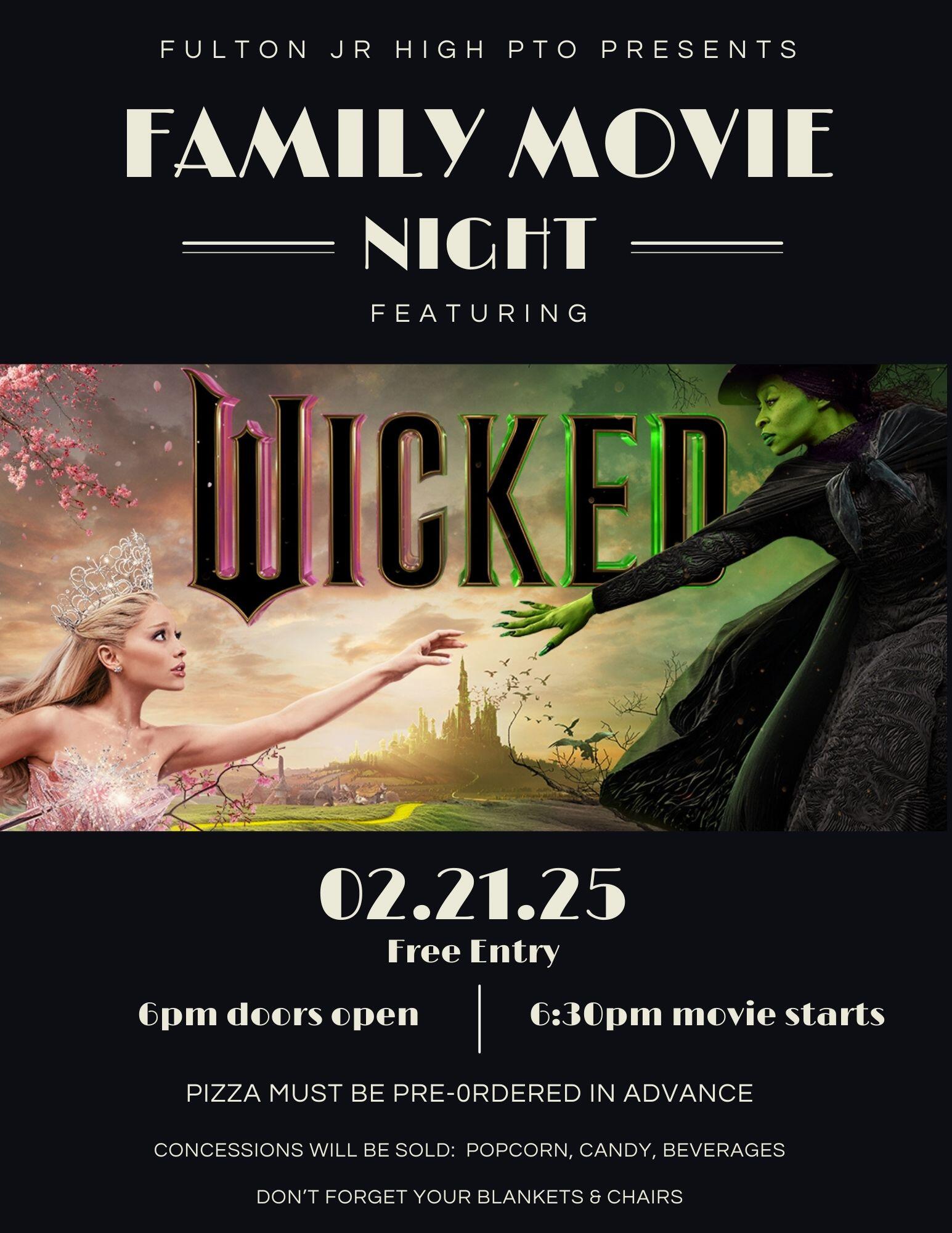 Campaign cover image for FREE Fulton JR High Family Movie Night