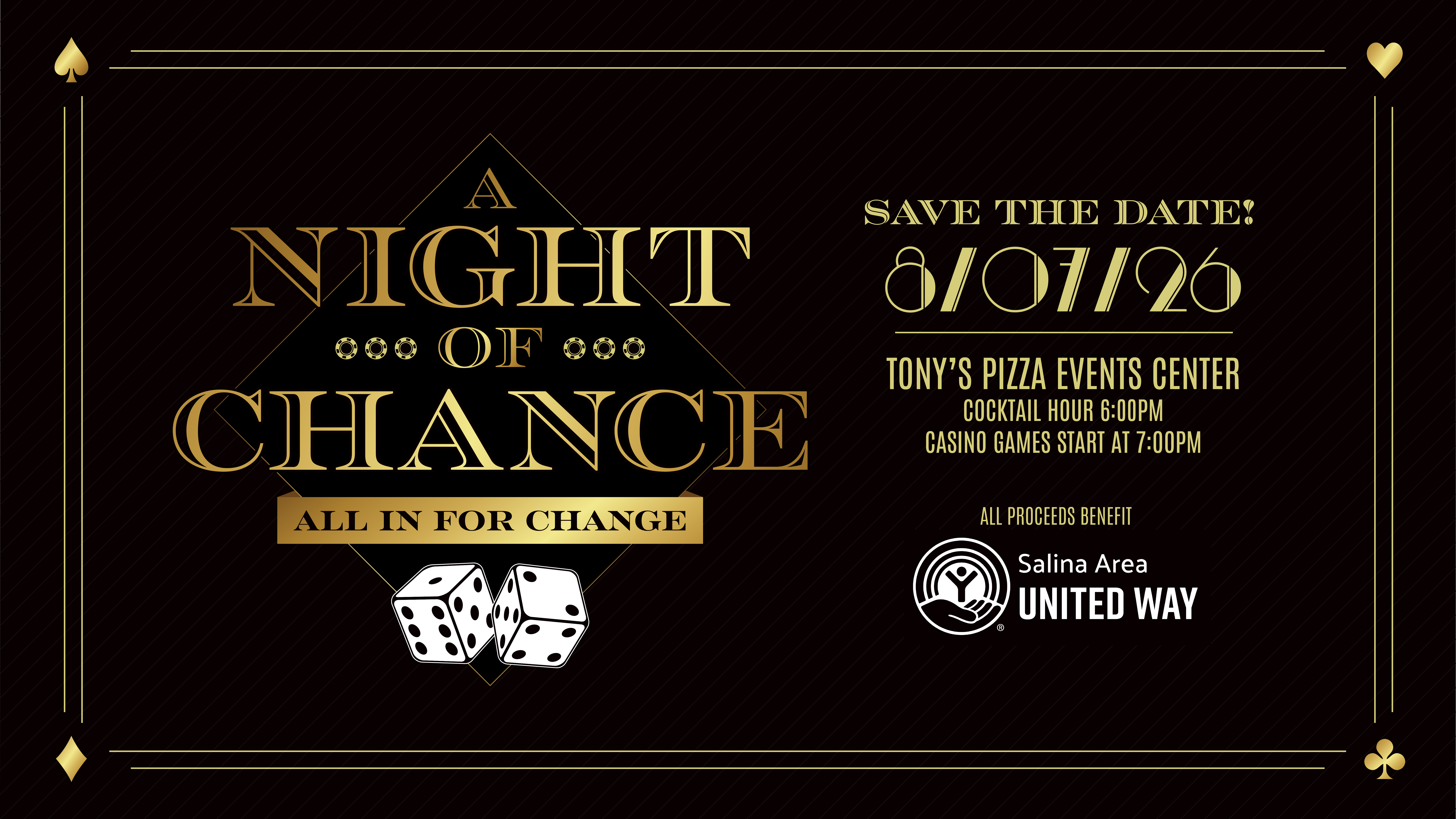 Campaign cover image for A Night of Chance: All In for Change